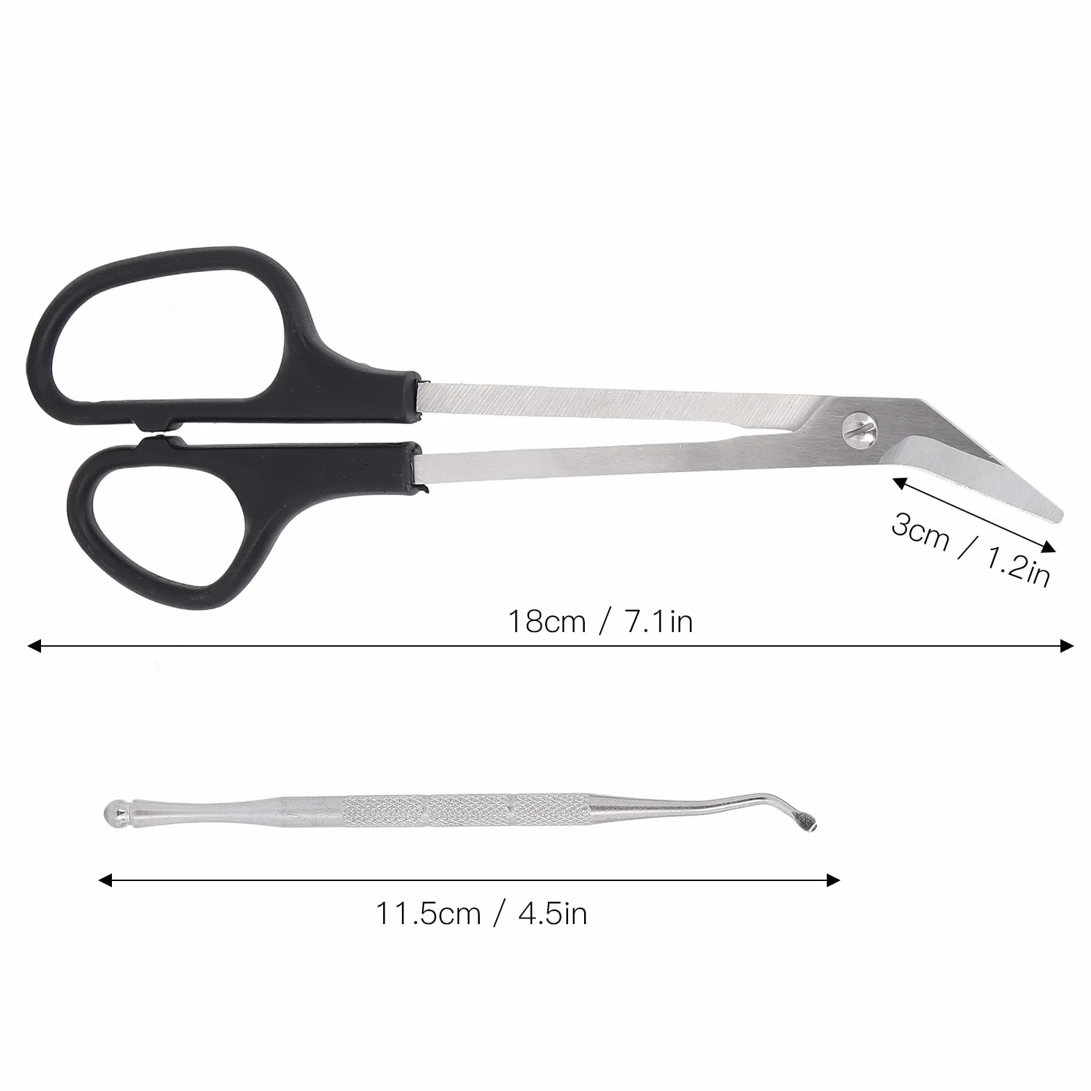 Ciseaux à Ongles à Longue Portée, Coupe-ongles Ergonomique pour Adultes et Personnes Âgées