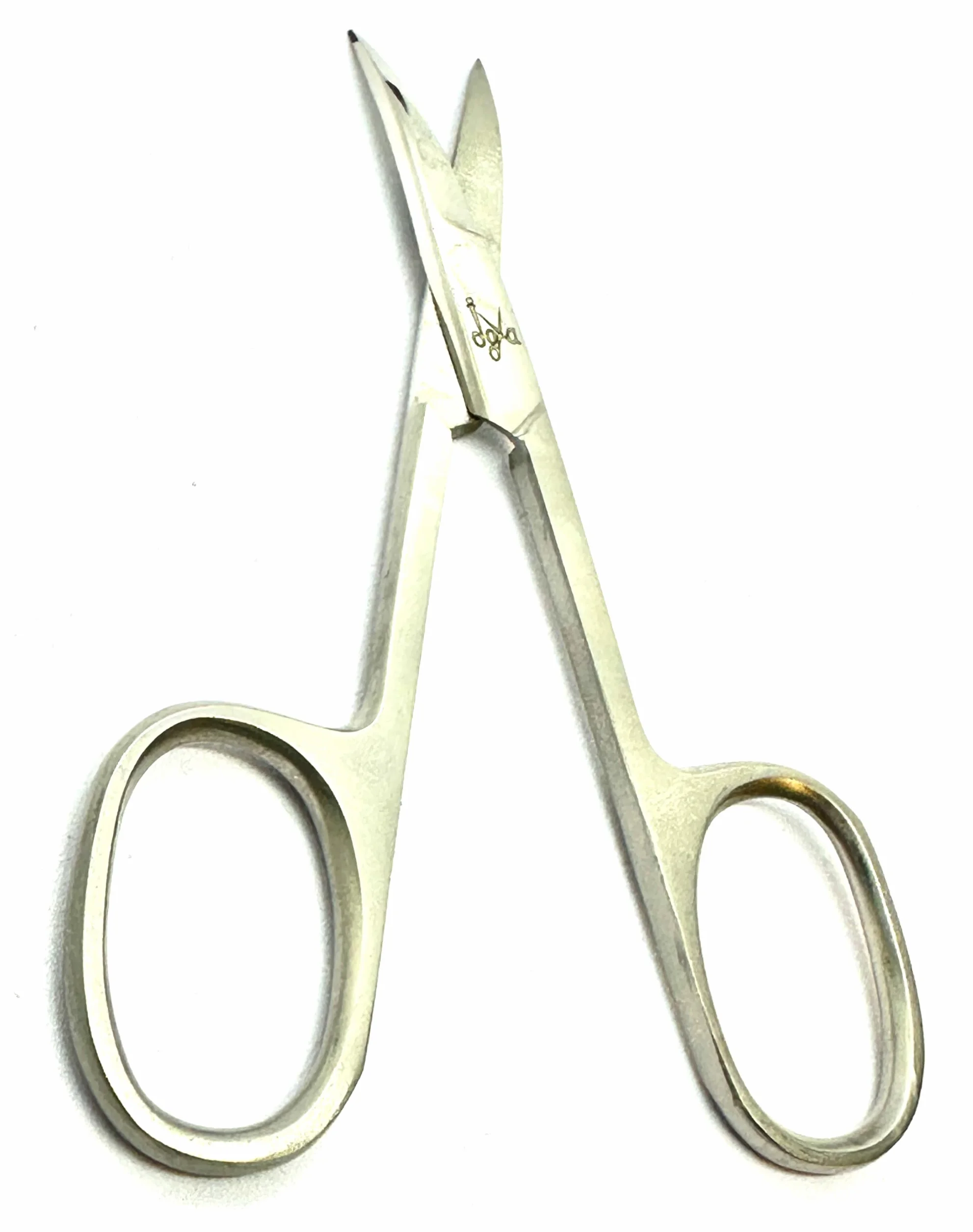 JOYA Ciseaux professionnels pour ongles acier inoxydable courbe extra tranchante petite taille