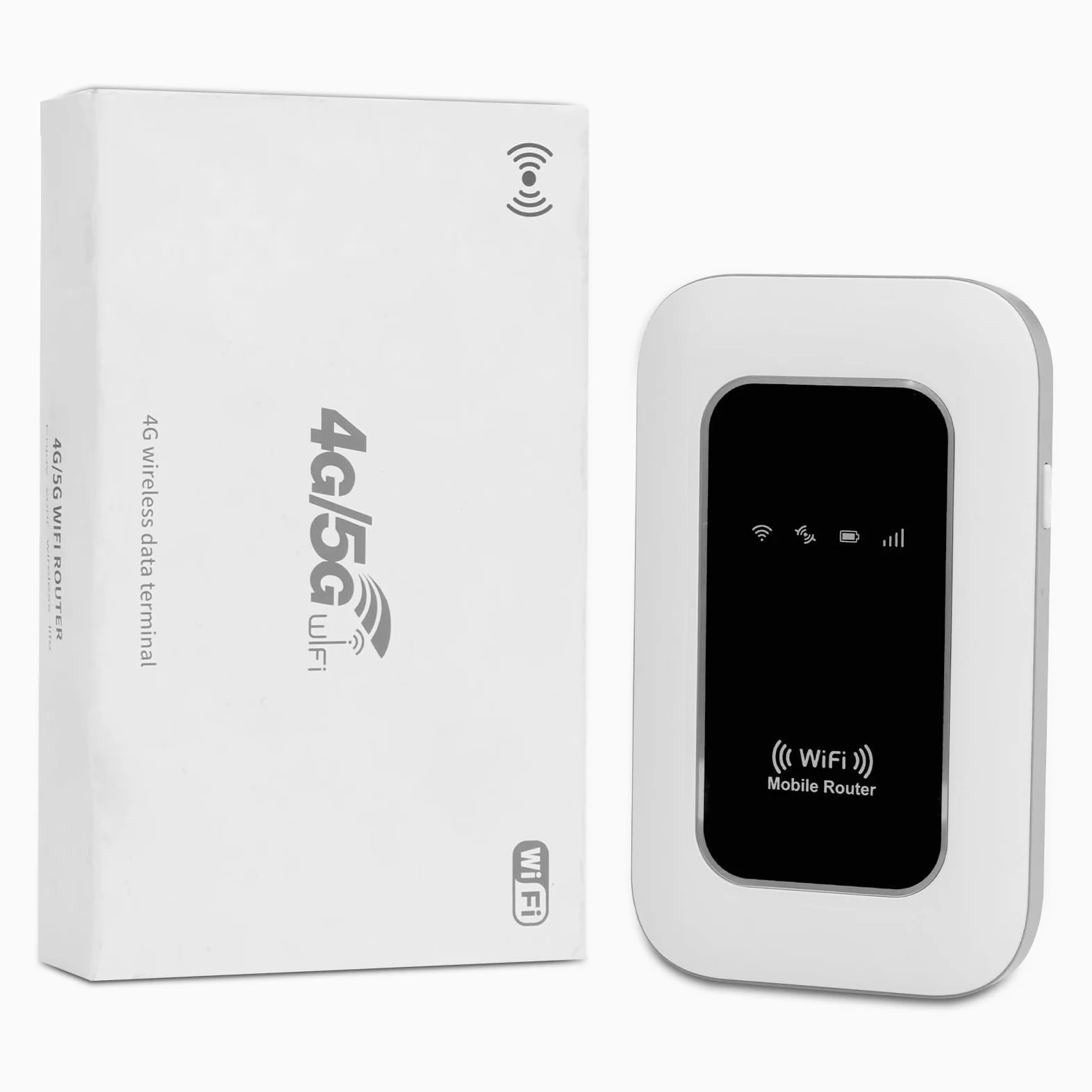 Routeur 5G Portable,WiFi 6 avec Slot SIM Déverrouillé – Modem 5G Carte SIM, Internet Mobile Haut Débit 5G/4G+, Jusqu’à 22 Appareils, Idéal Voyage & Télétravail