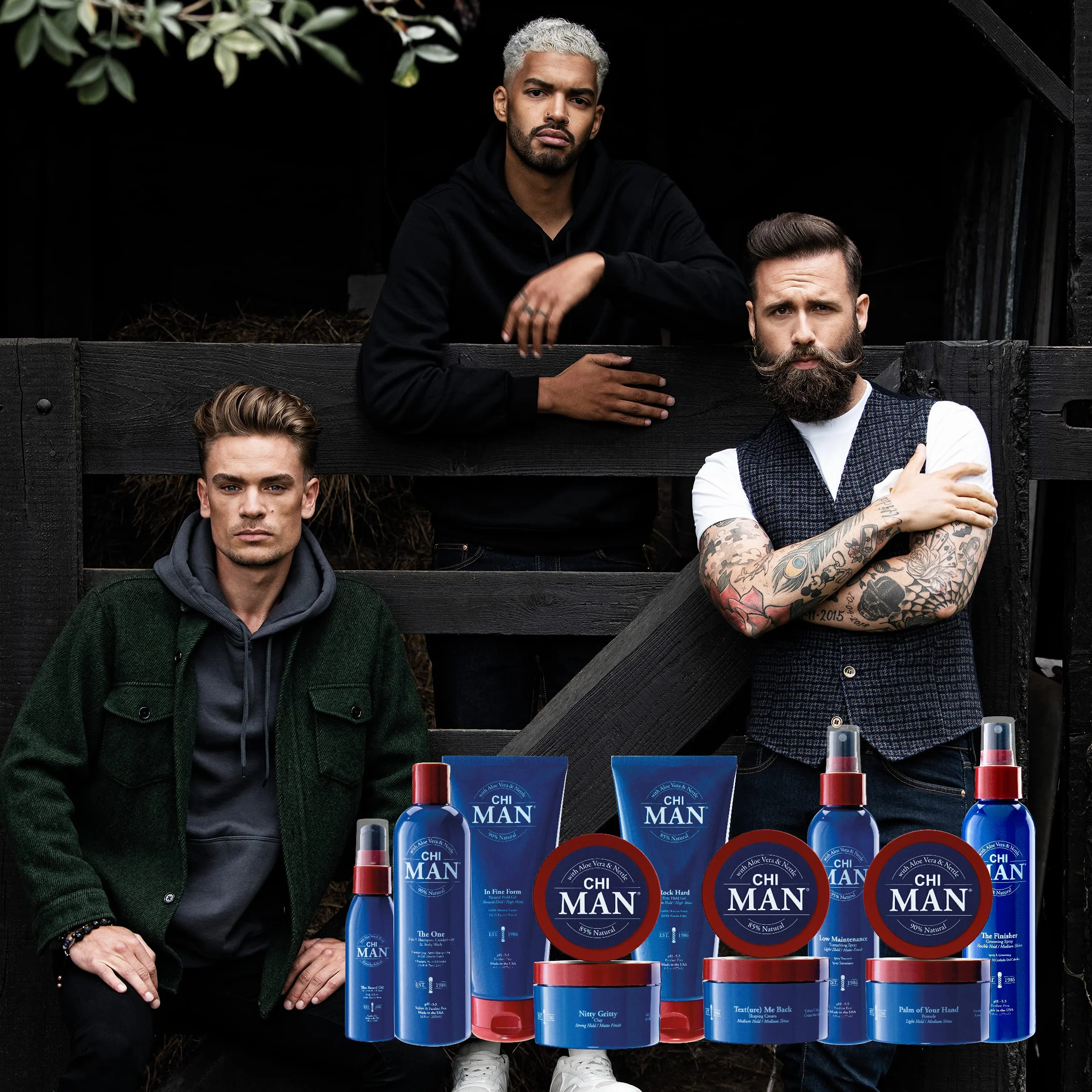 CHI Man The One 3 en 1 Shampooing Après-shampoing Gel Douche 355 ml