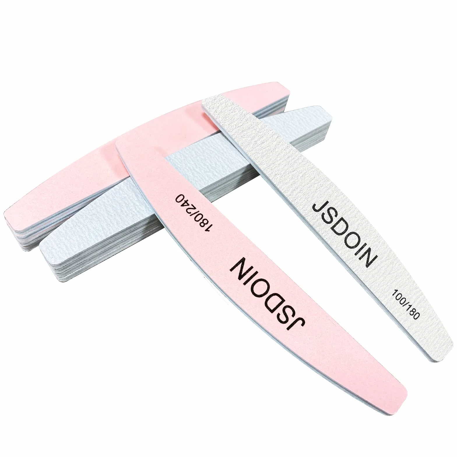 Lot de 6 limes à ongles professionnelles double face 100/180 180/240 Grit Emery Board