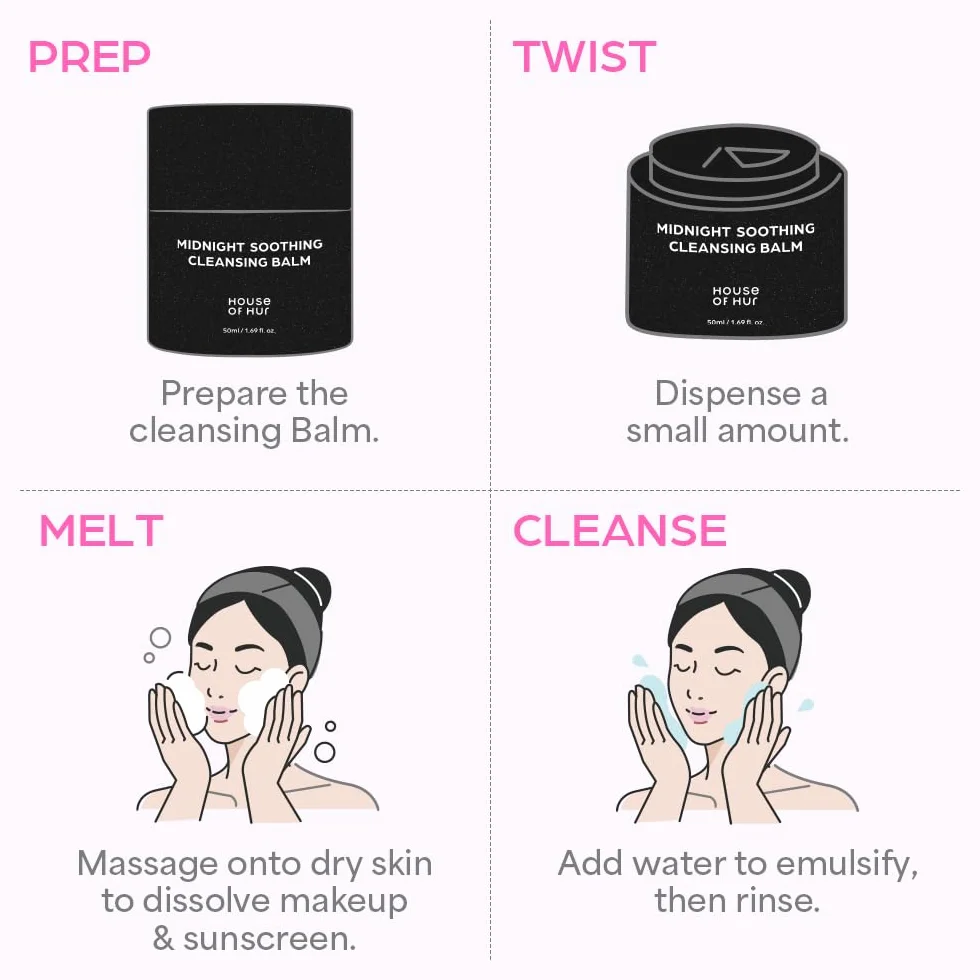 House of Hur Midnight Soothing Cleansing Balm 50 ml Baume Démaquillant