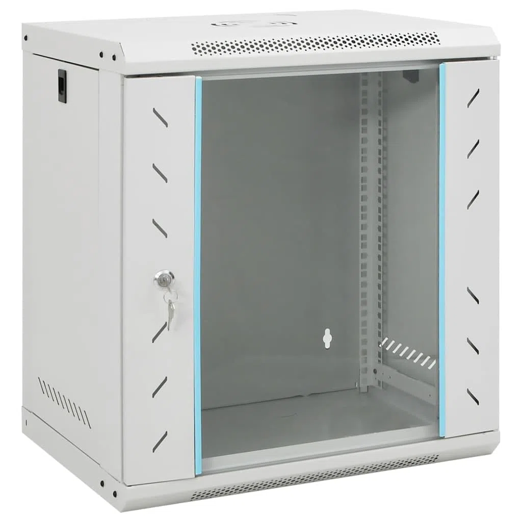 4U Armoire réseau murale 19" IP20 avec serrure pour montage mural pour routeur, dimensions 600 x 450 x 285 mm