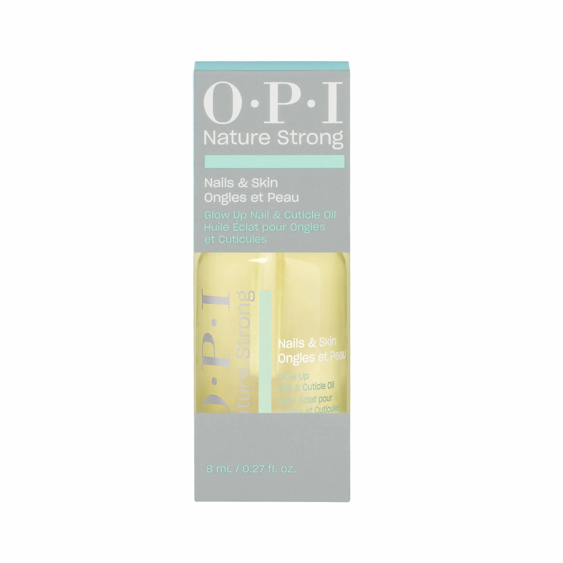 OPI Nature Strong Huile Ongles & Cuticules Glow Up – Vitamine E, Origine Naturelle – 8 ml