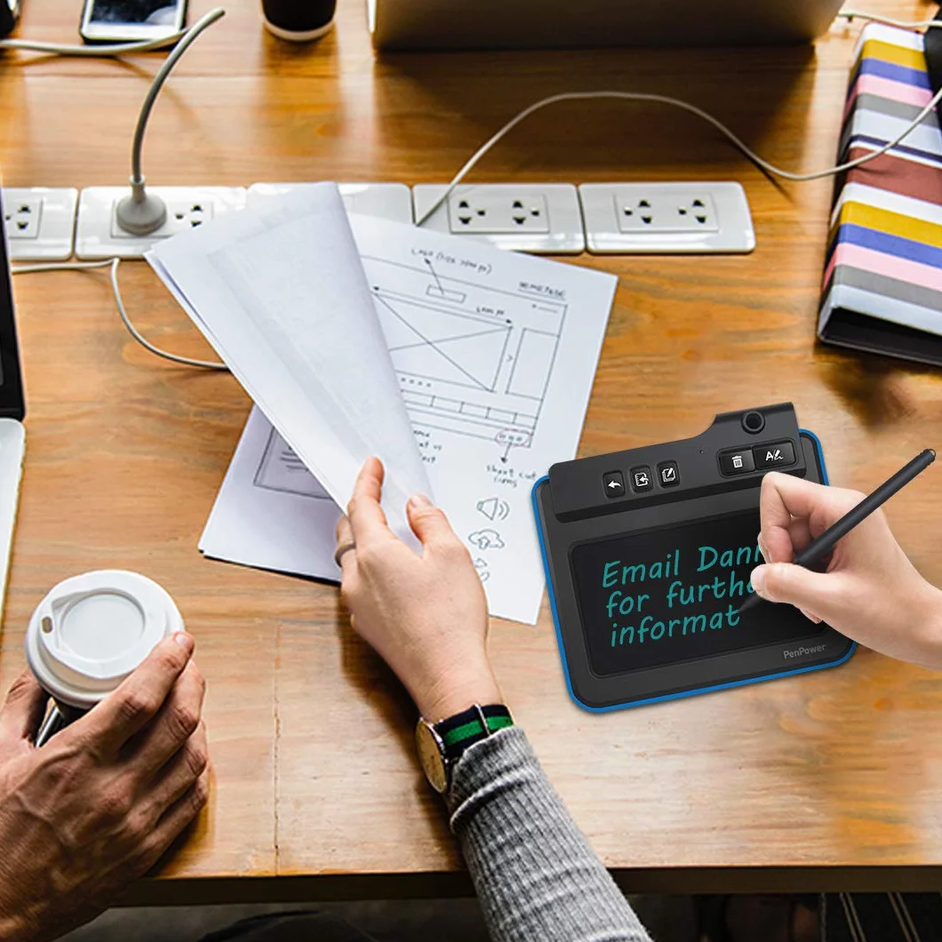 PenPower Write2Go Digitales Notiz-Pad USB 2.0 Integriertes Display Digitalisierung