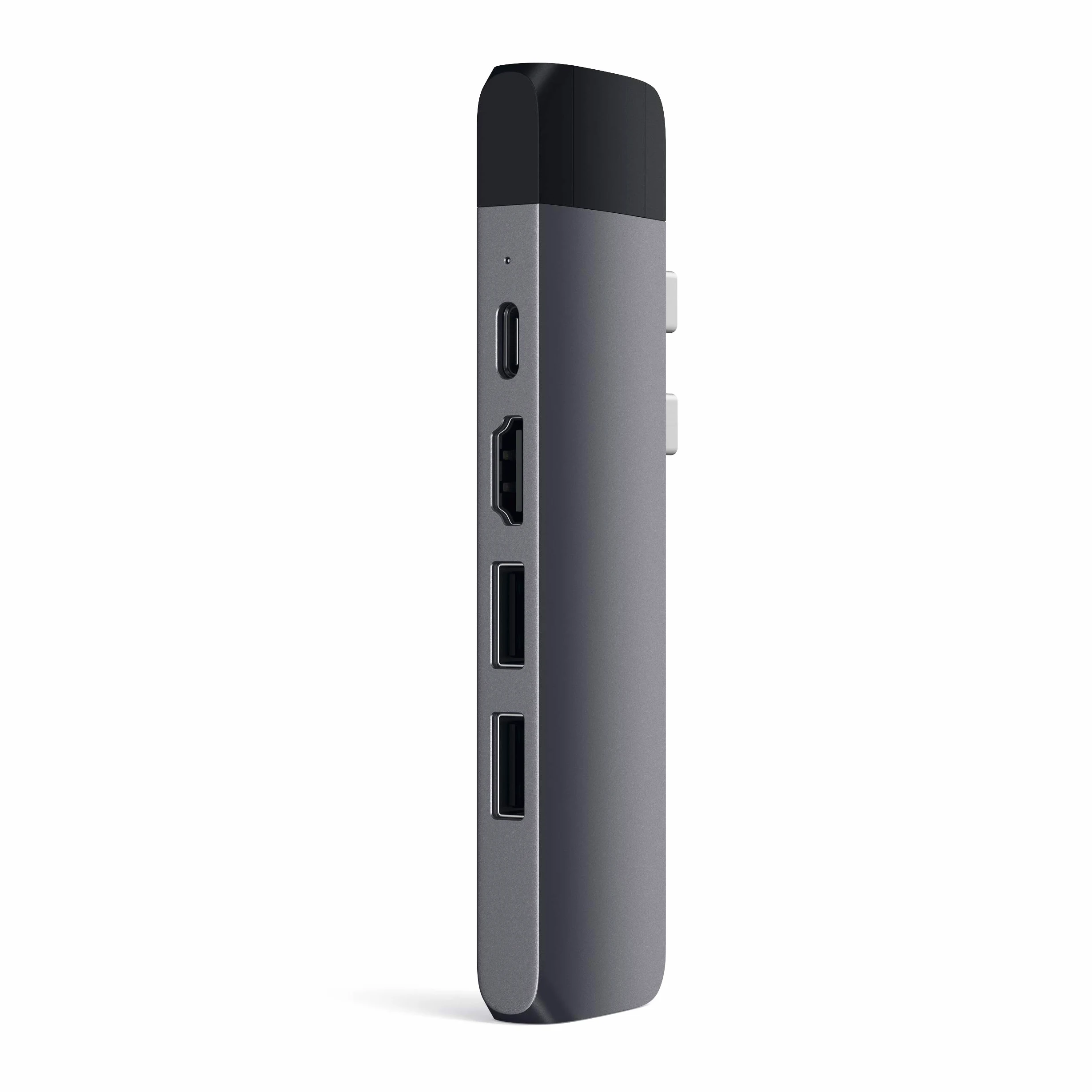 SATECHI Adaptateur Hub Pro Type-C avec Ethernet - HDMI 4K, USB-C, Ethernet Gigabit, USB 3.0, Fente pour Carte Micro SD - pour Macbook Pro/Air M2/M1 (Gris Sidéral) | Pour MacBook Air/Pro/Neo M1 M2, HDMI 4K@30Hz, 2x USB-A 3.0 5Gbps, lecteur MicroSD/SD UHS-I