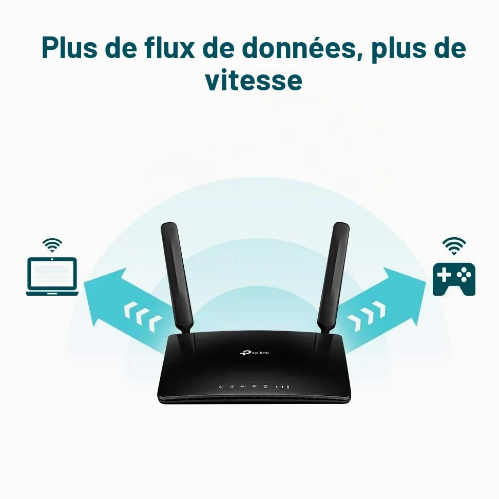 TP-Link AC1200 4G+ Cat6 Wireless Dual Band Gigabit Router, 4G/3G Network SIM Slot Unlocked, MU-MIMO technology, No Configuration required, Support Guest Network & Parental Control (Archer MR600 V2)
