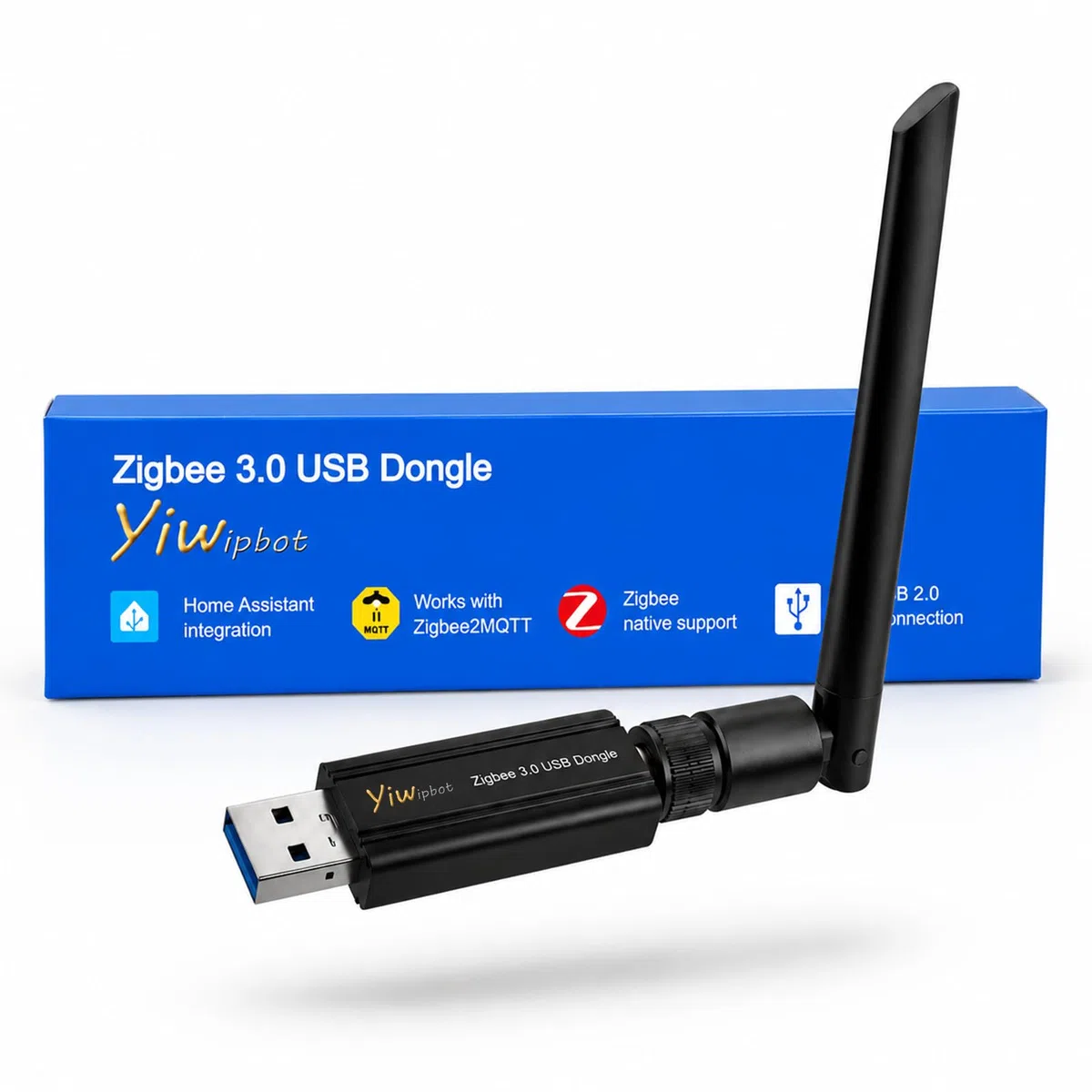Zigbee 3.0 Dongle Coordinator USB EFR32MG24, 5dBi Antenne Smart Home Controller pour Home Assistant, OpenHAB & Zigbee2MQTT