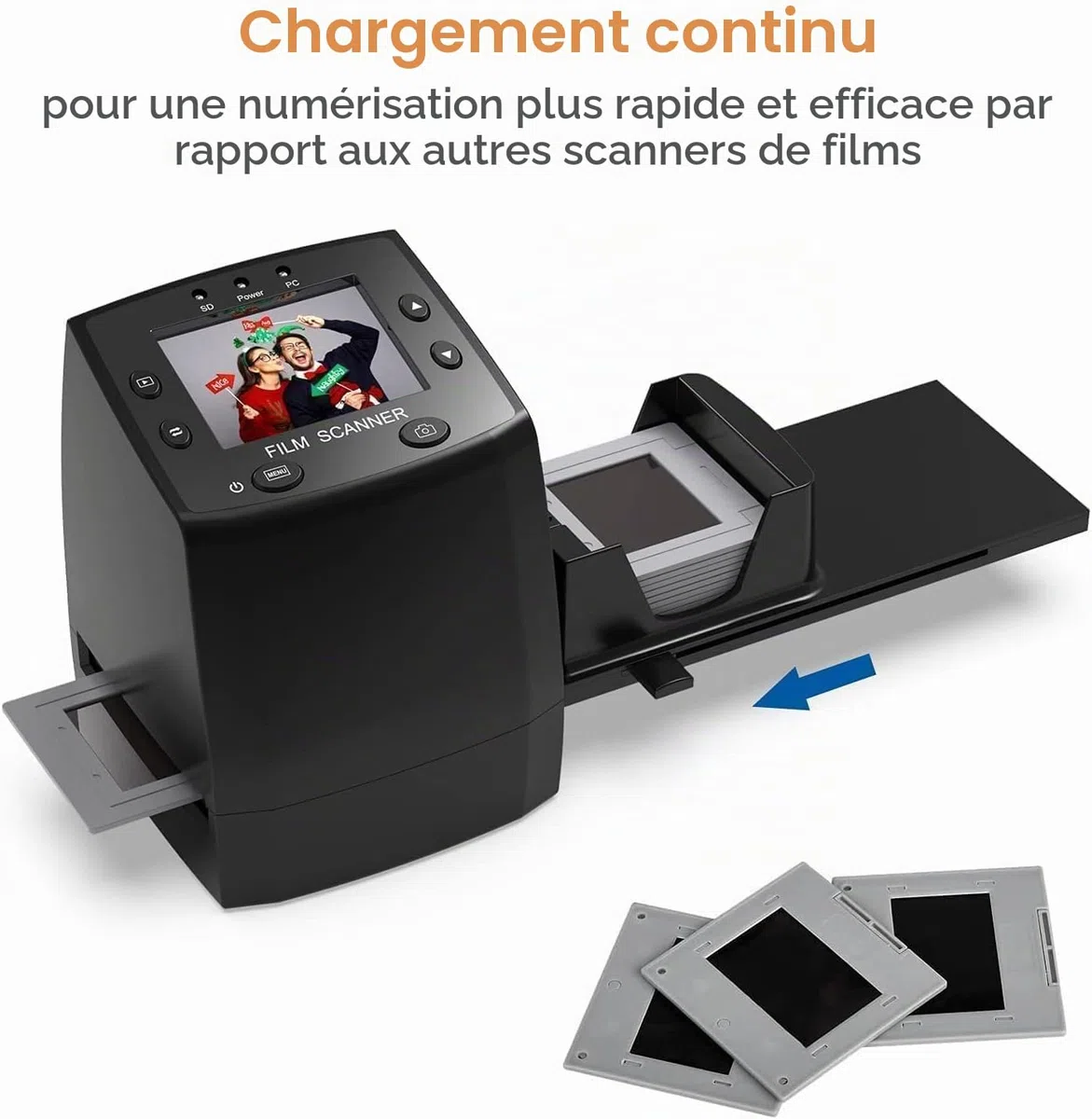 Scanner de Diapositives 35 mm/135 négatifs et Diapositives