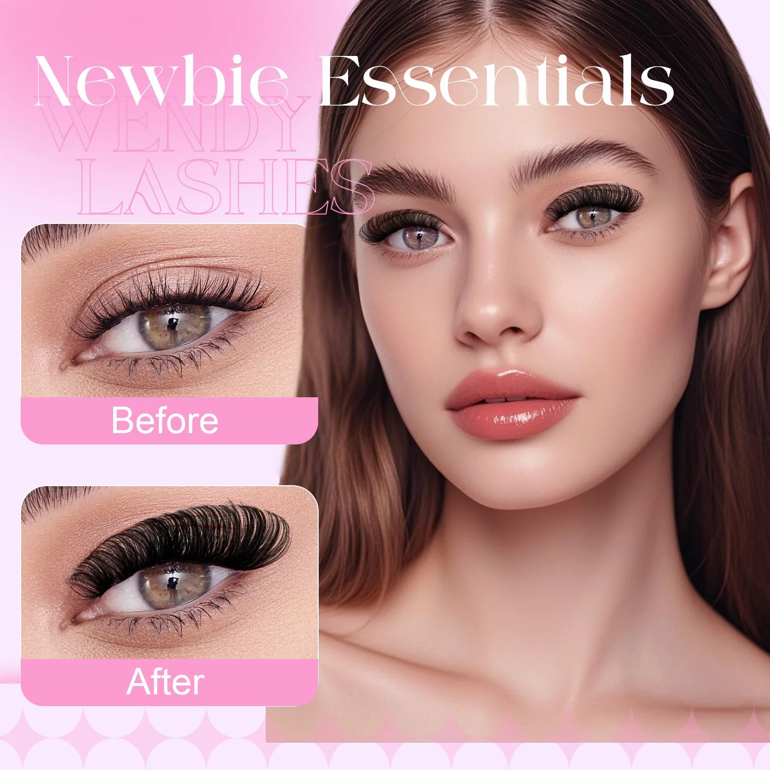 Faux Cils Individuel D Curl 200D Wispy Cils Naturels 10-18mm Réutilisables Cluster Lashes Extensions Cils DIY