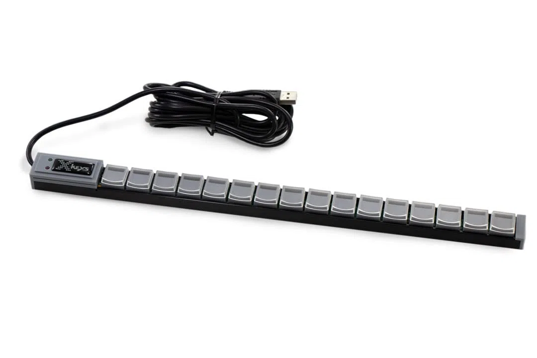 P.I. Engineering USB Keyboard, XK-0981-UCK16-R