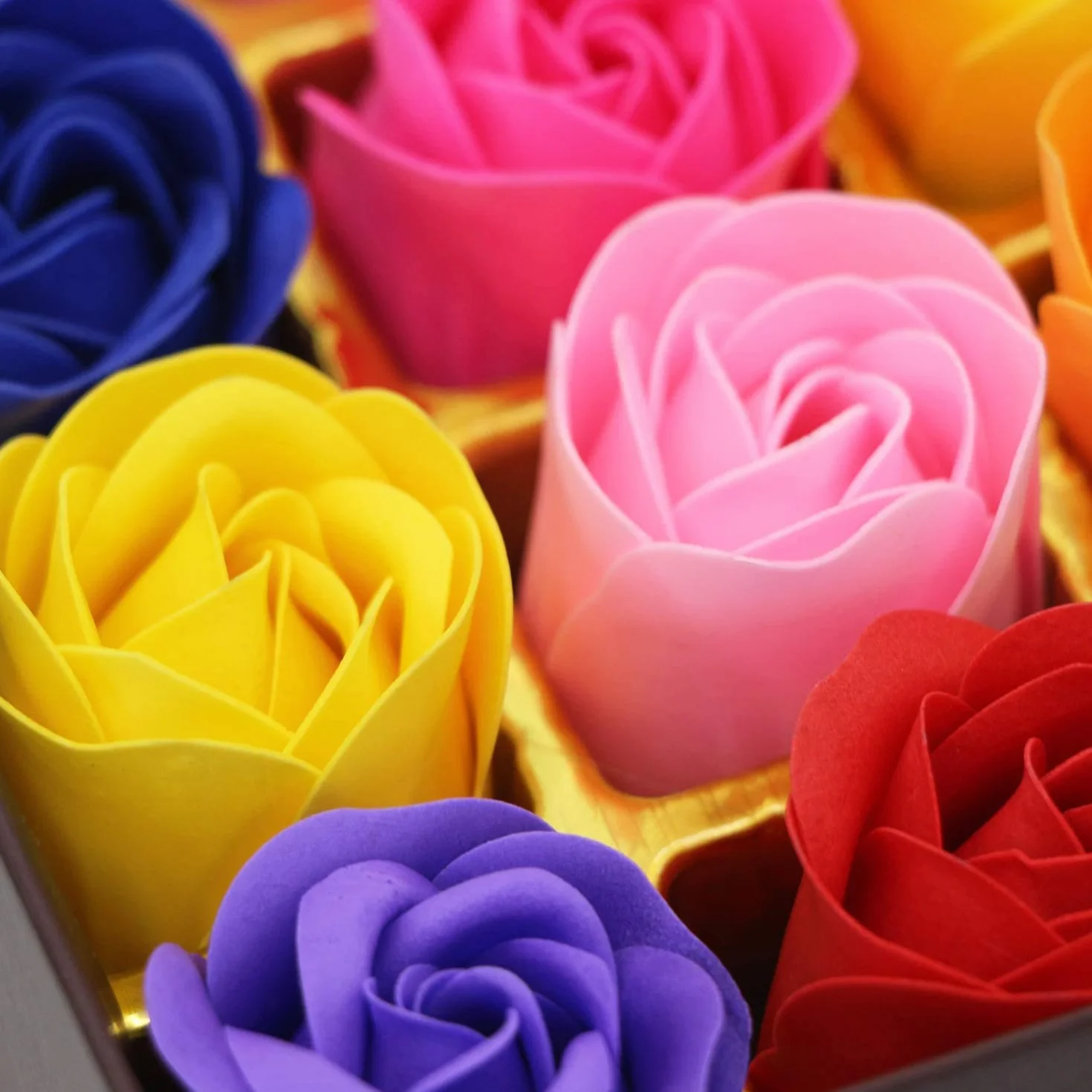 Savon parfumé à la Fleur Rose, Cadeau Anniversaire Mariage Saint-Valentin, 18 pièces Multicolore