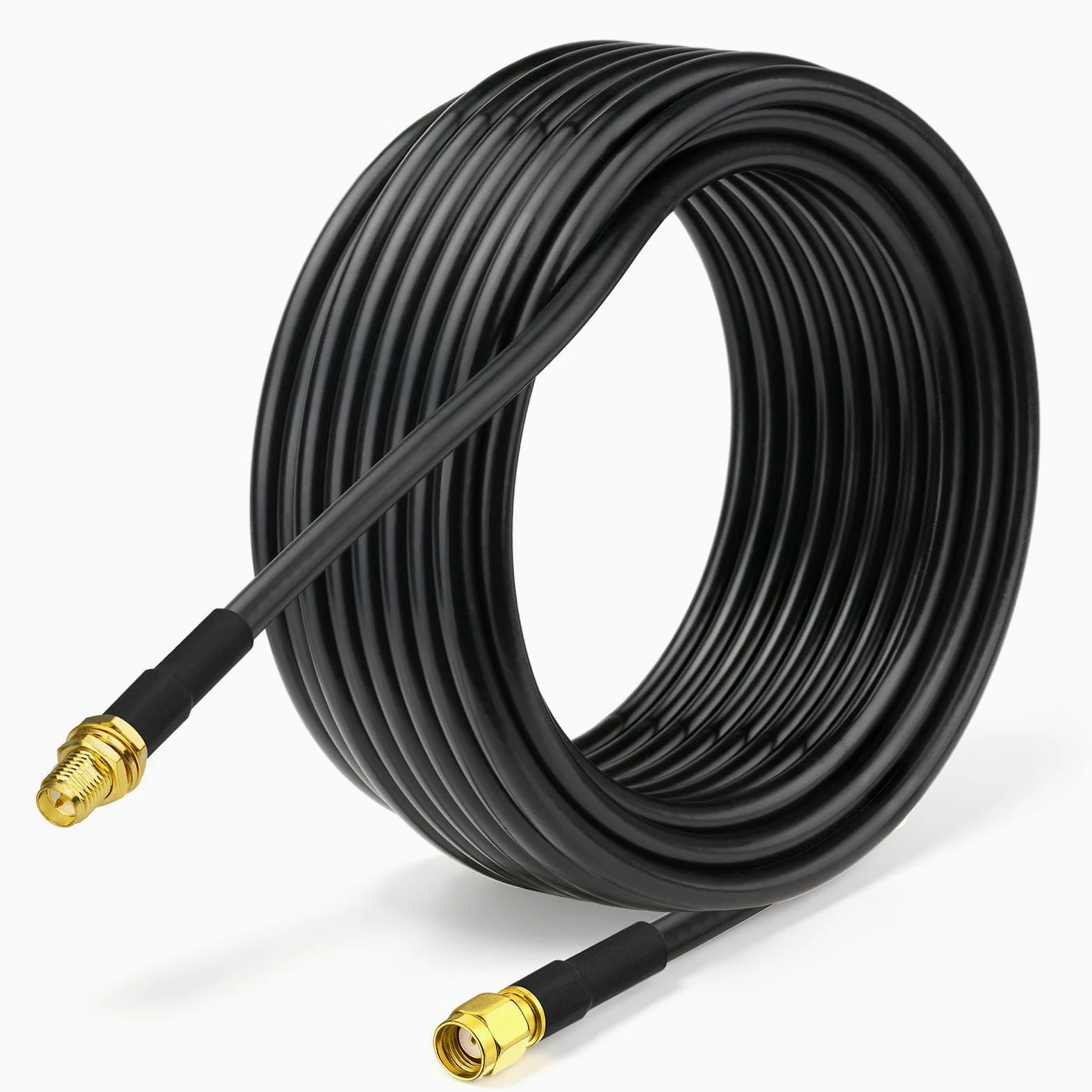 Bingfu Câble Rallonge Antenne WiFi RP-SMA Mâle à Femelle ALSR240 9 m | Câble Extension Coaxial Faible Perte 50 Ohm, pour Routeur WiFi 6E /7, Mineur Helium, Passerelle IoT, Point d'Accès Sans Fil