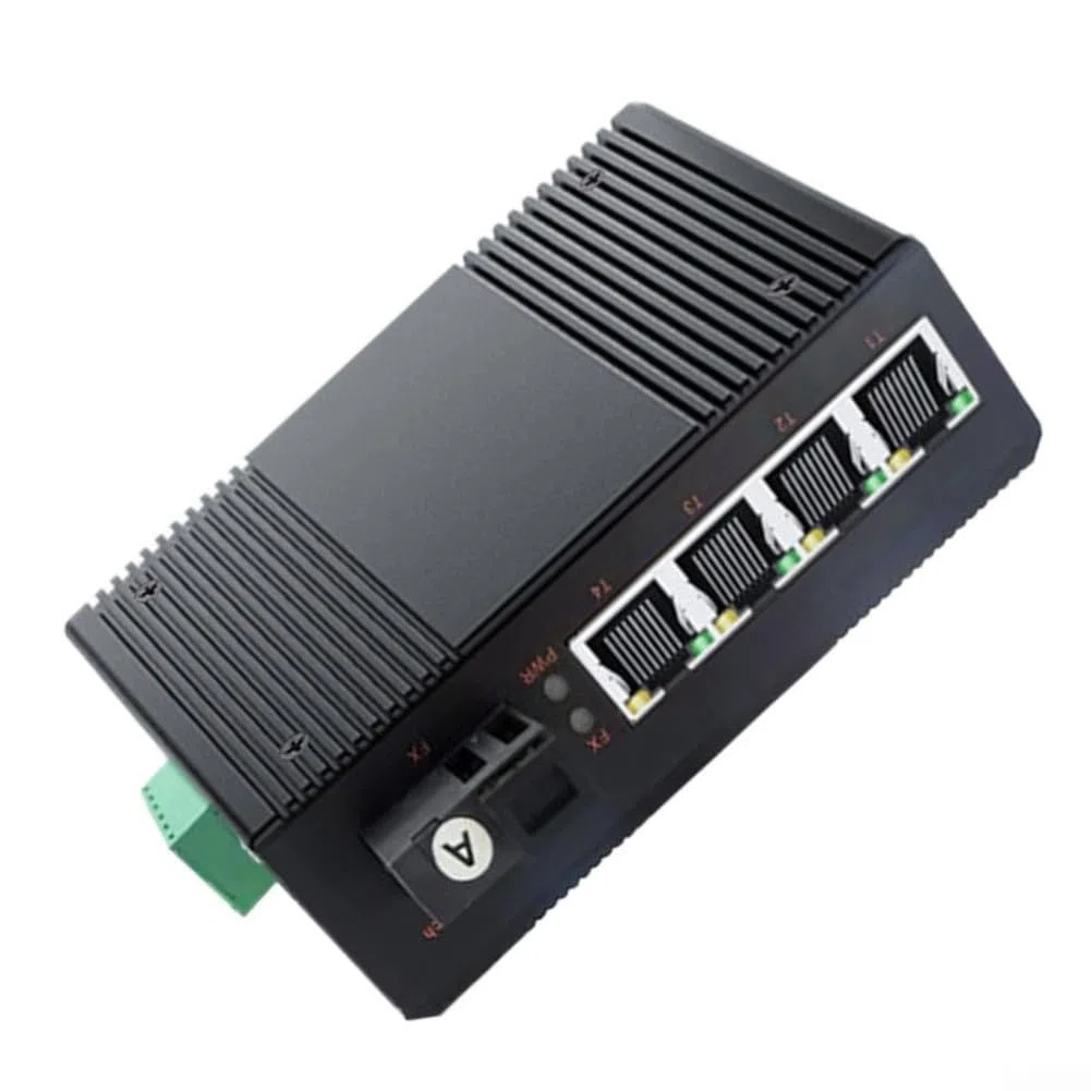 Convertisseur multimédia Gigabit DIN Rail en aluminium Protection IP40