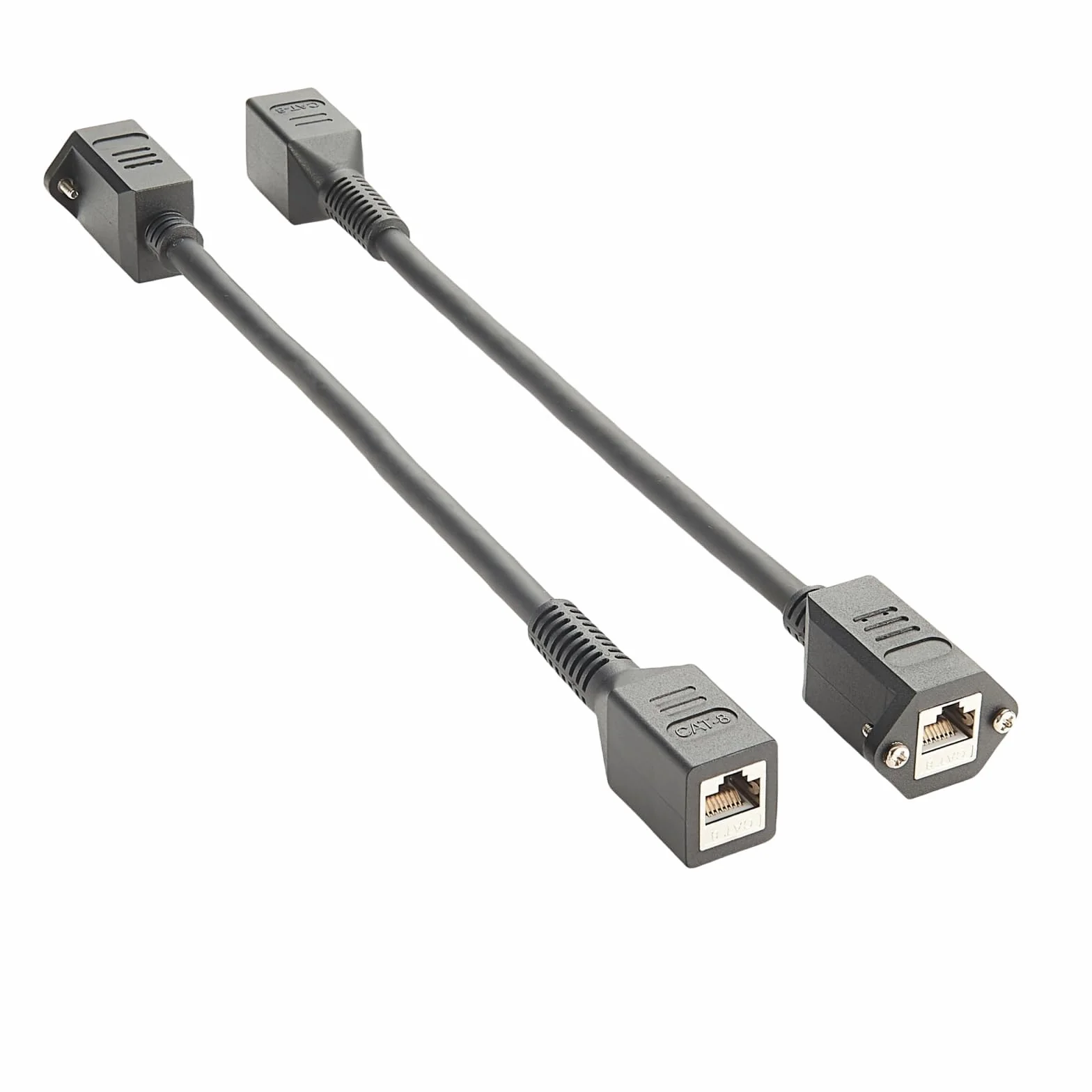 Câble d'extension Ethernet RJ45 Cat8 femelle à visser 40 Gbit/s blindé 0,3 m