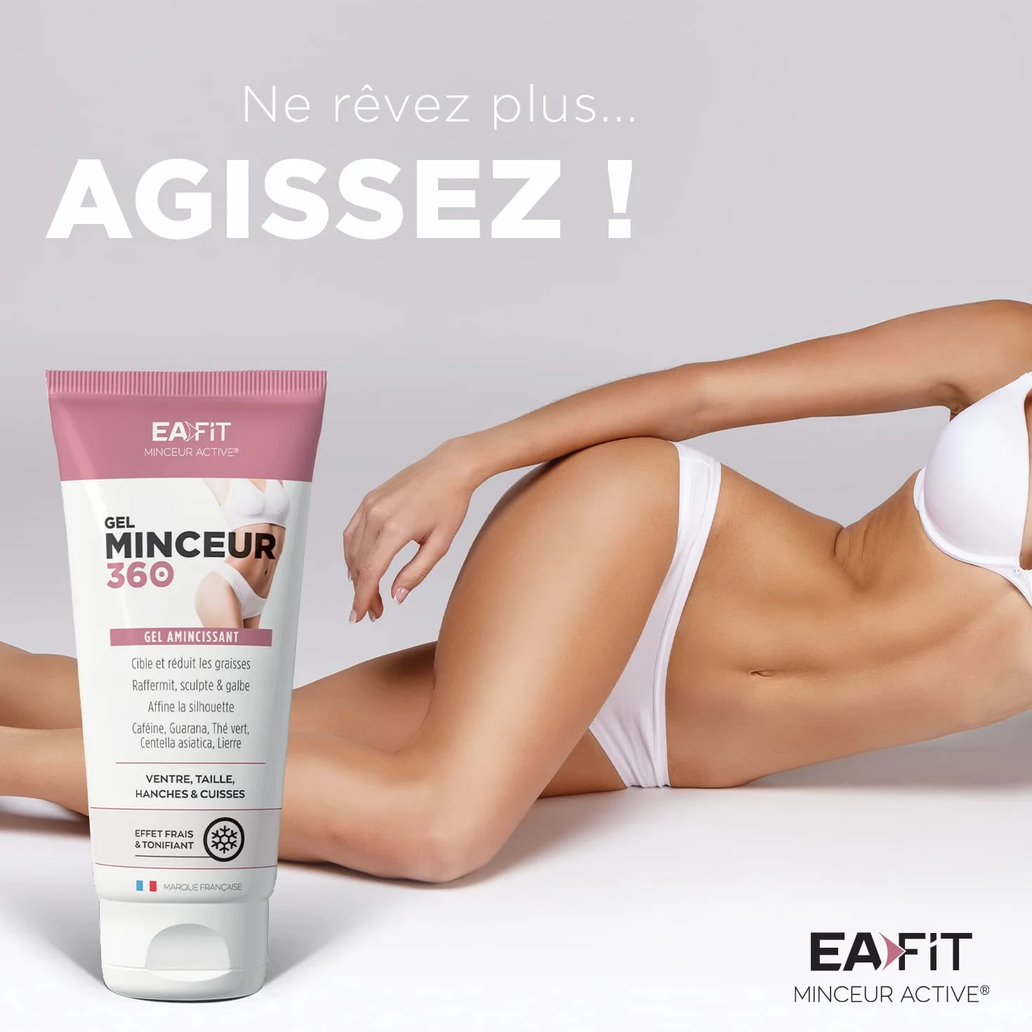 Eafit Minceur Gel Minceur 360 Amincissant Guarana Thé Vert Menthol 200 ml