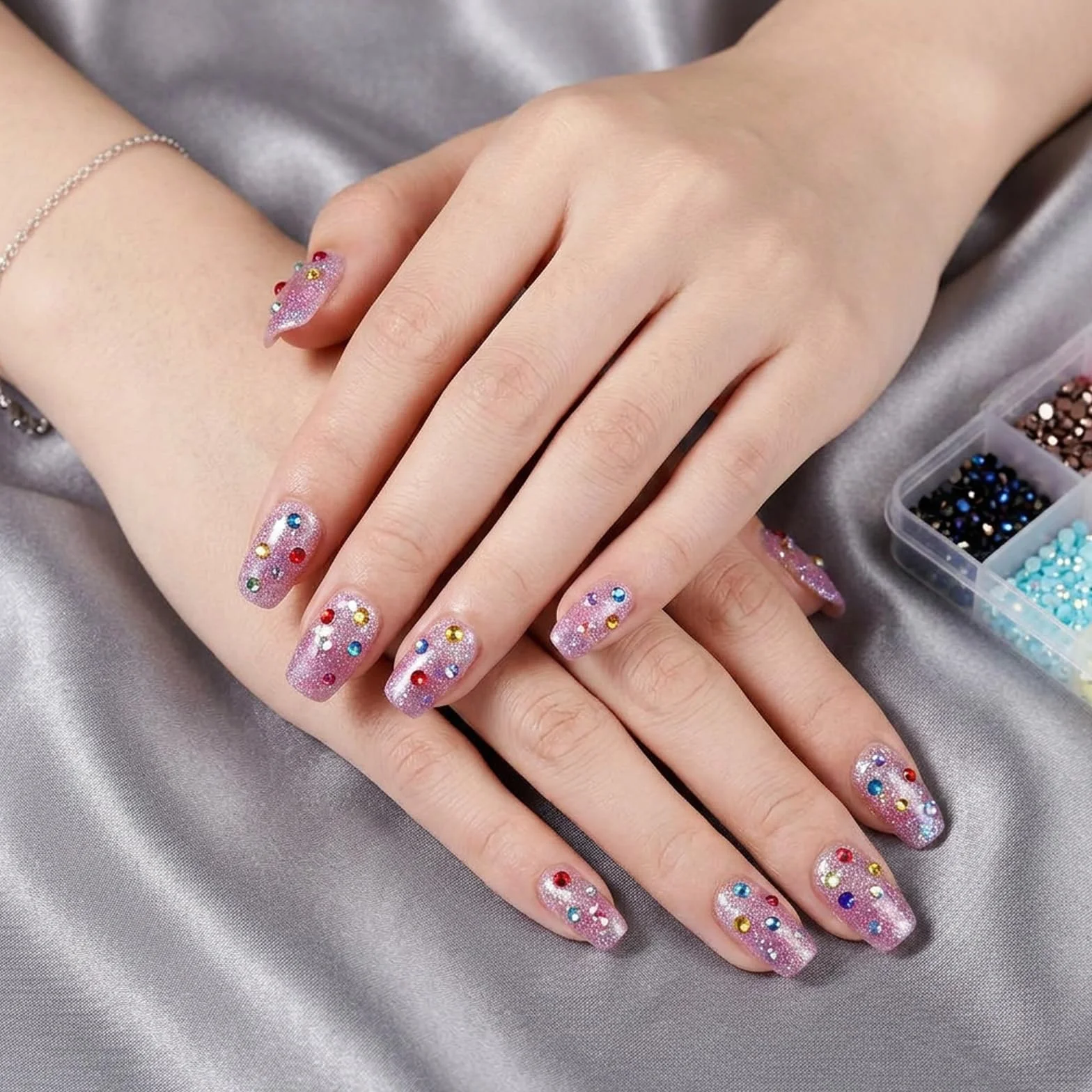 Kit Bedazzler 19 200 strass pour ongles, pierres 3 mm, pince et stylo, décoration ongles (4 mm)