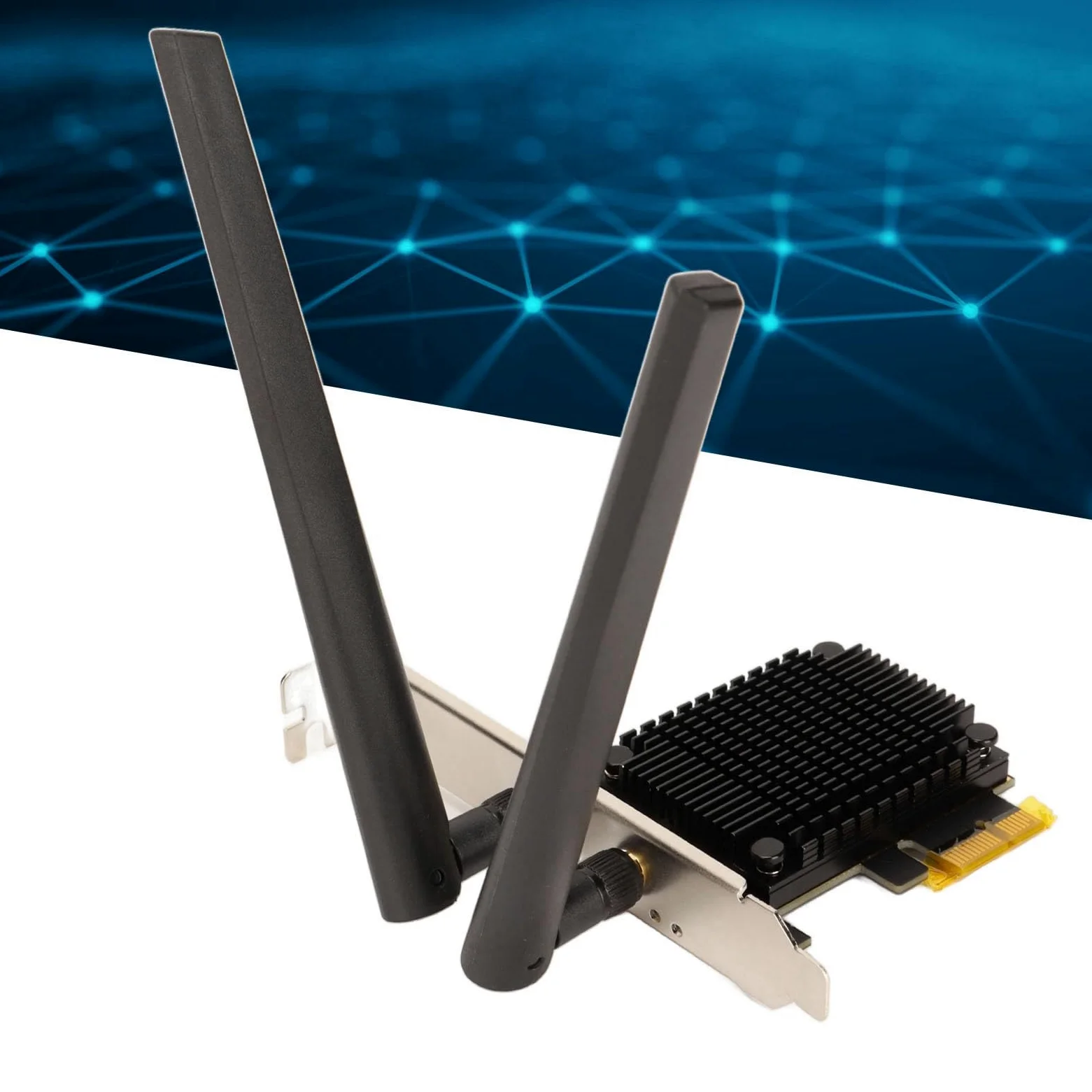 Semme Bande de Carte WiFi PCIE 5G 6G 5400Mbps avec Antenne 6dBi, MU MIMO, Faible Latence, Compatible avec 10/11