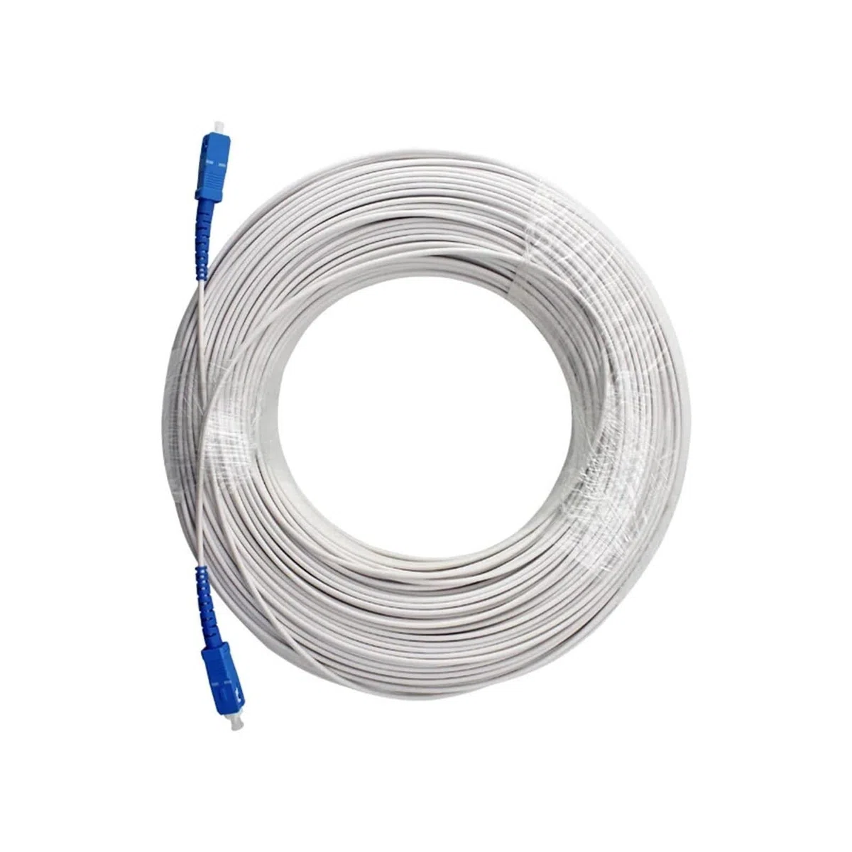 Câble Fibre Optique d'intérieur monomode, 1 Noyau SC/UPC vers Cavalier LC/UPC, GJXH-1B6(Black,SC UPC 600m)