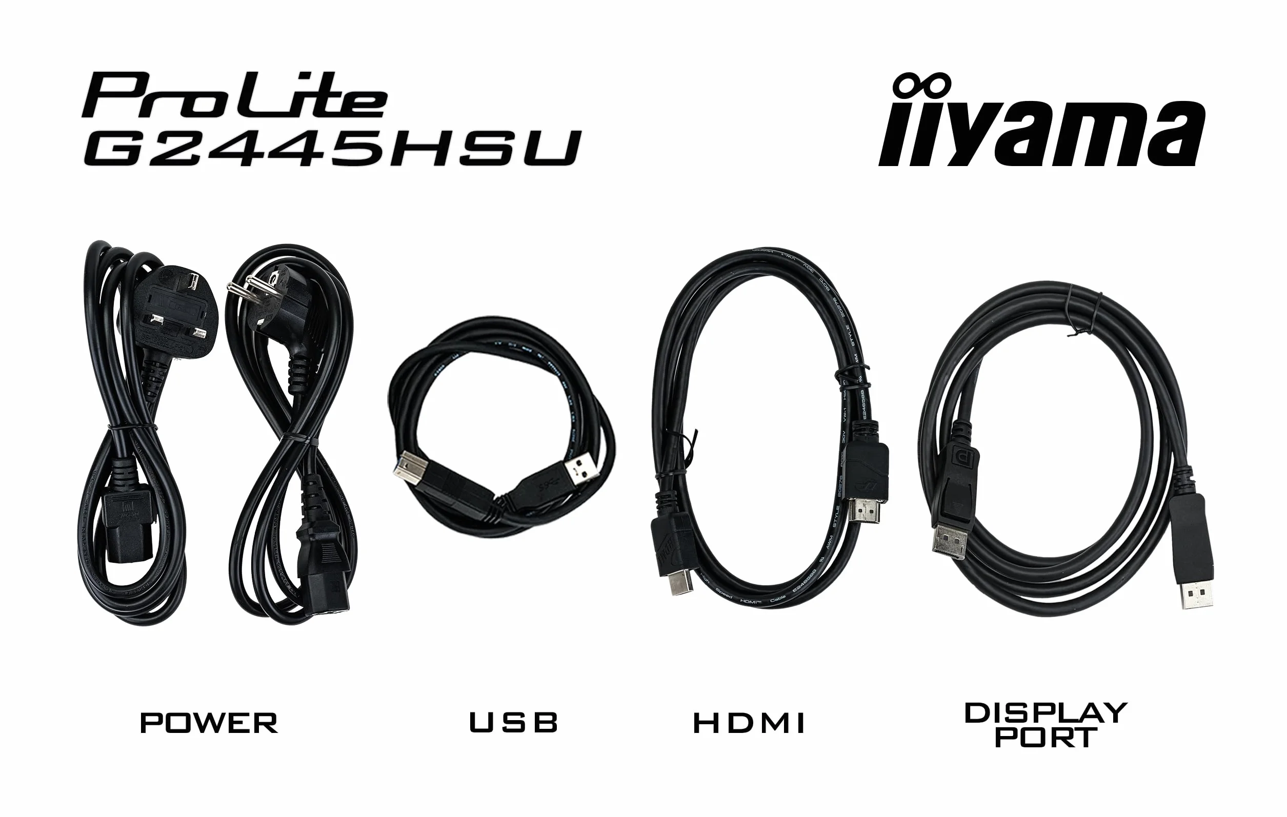 iiyama G-Master Black Hawk G2441HSU-B1 Écran 23.8" IPS 1920x1080@144Hz 1ms 350cd 1500:1 Haut-parleurs HDMI/DP/USB HUB (2x2.0) Black Tuner PC Gamer