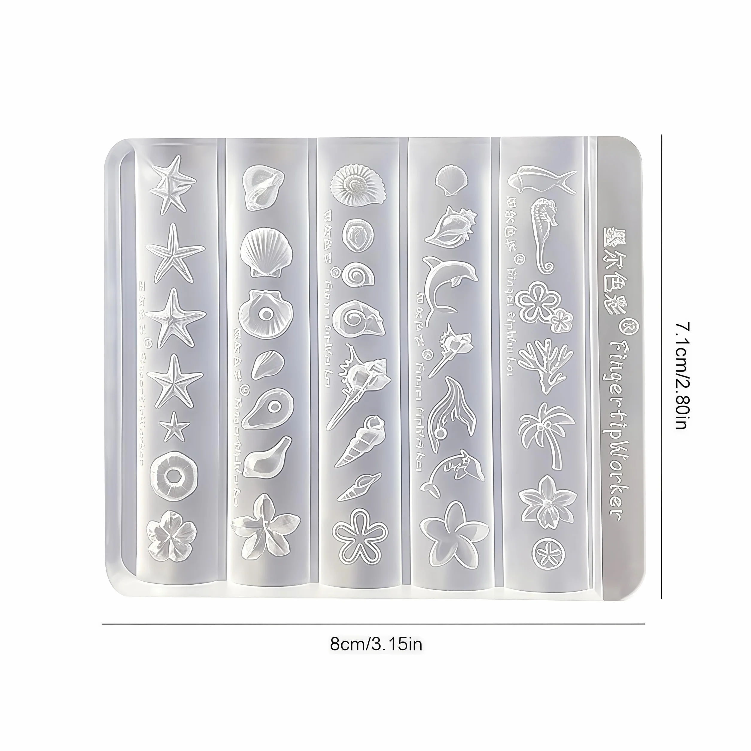 Moule en 3D Ongle Nail Art Résine DIY Accessoires Style Océanique