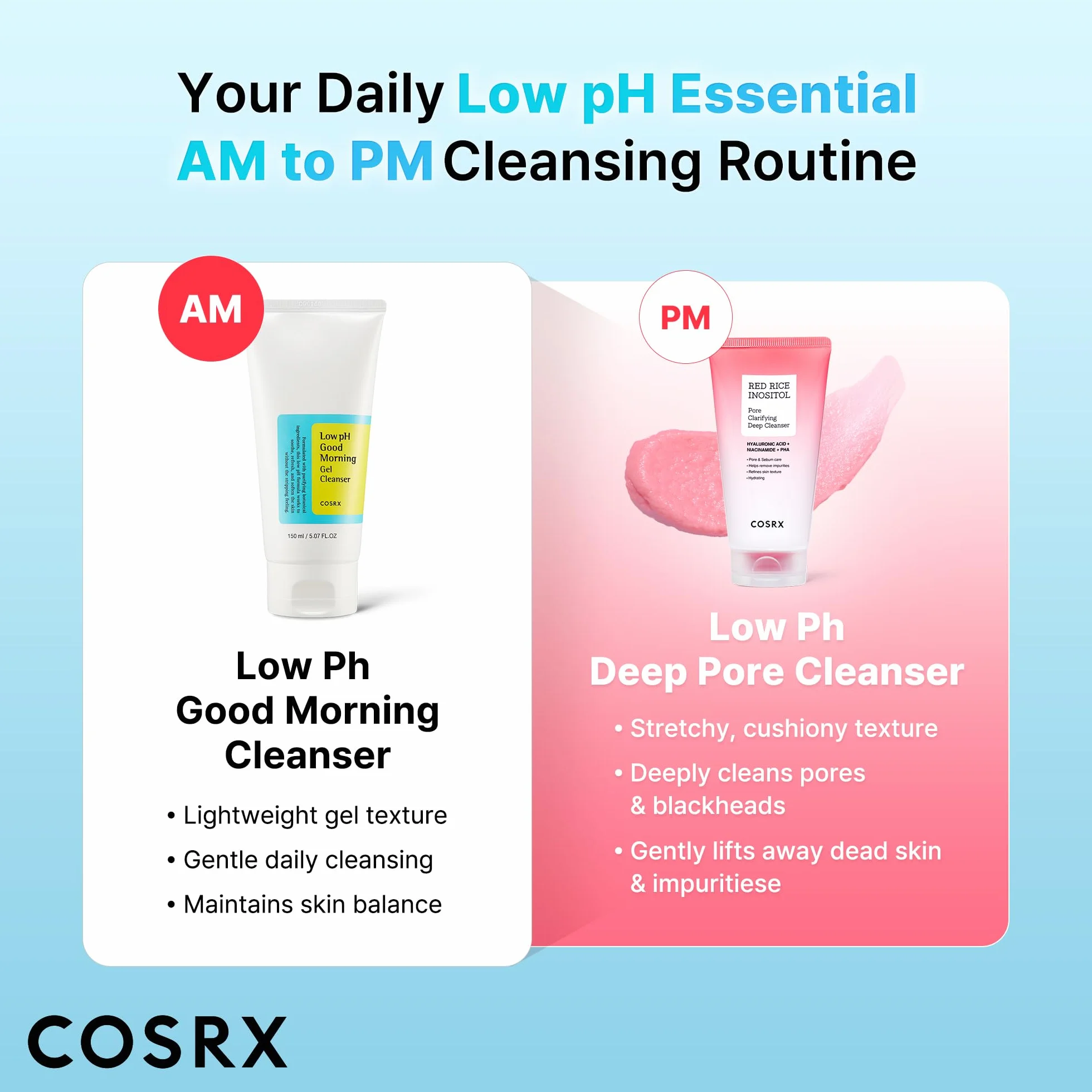COSRX Bas pH Bon Matin Gel Nettoyant 150ml