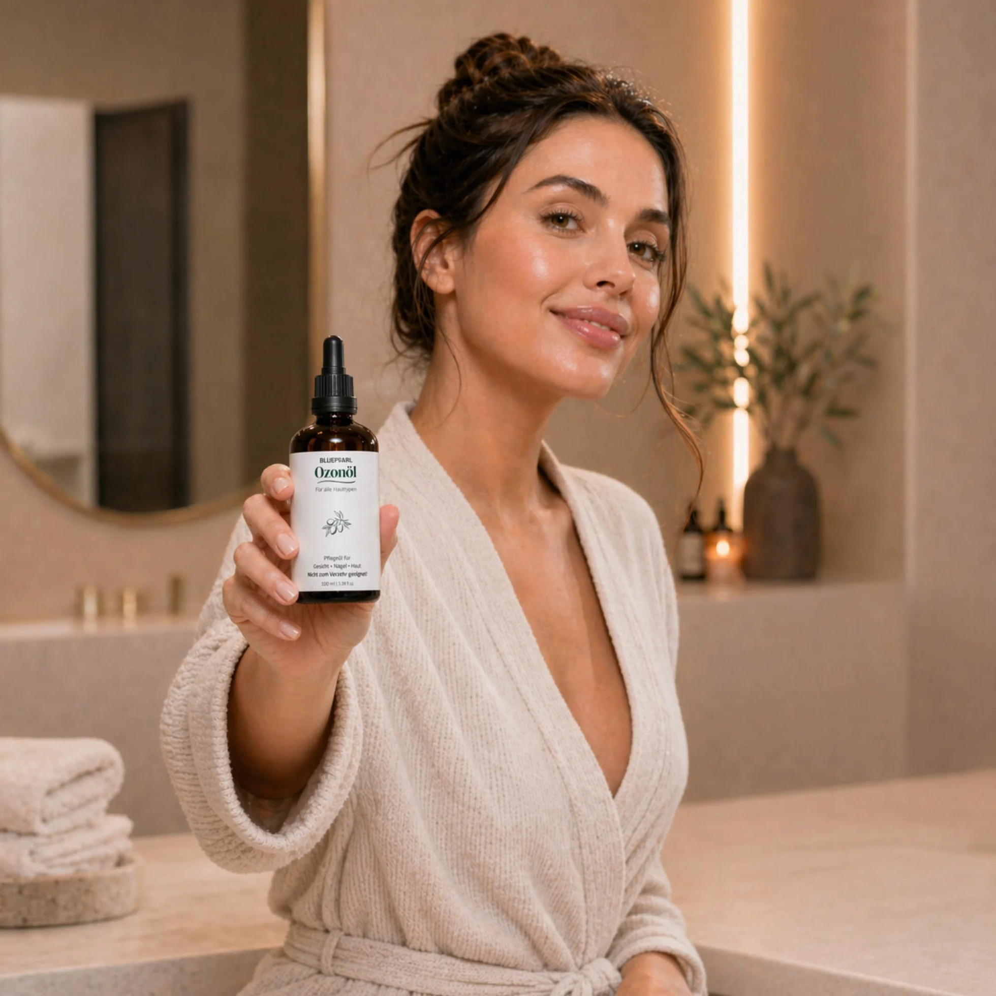 Huile d'ozone 100 ml – Huile d'olive naturelle avec ozone contre l'acné et les imperfections