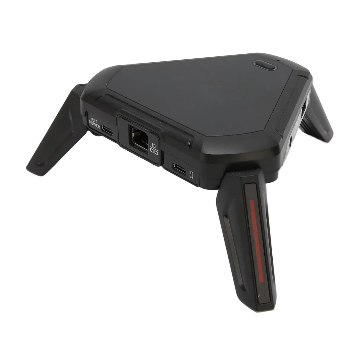 Jiawu Convertisseur de Souris de Clavier de Jeu, Convertisseur de Souris de Clavier ABS, Support Inférieur Pliable Précis, Paramètres Personnalisés Plug and Play pour Console de Jeu