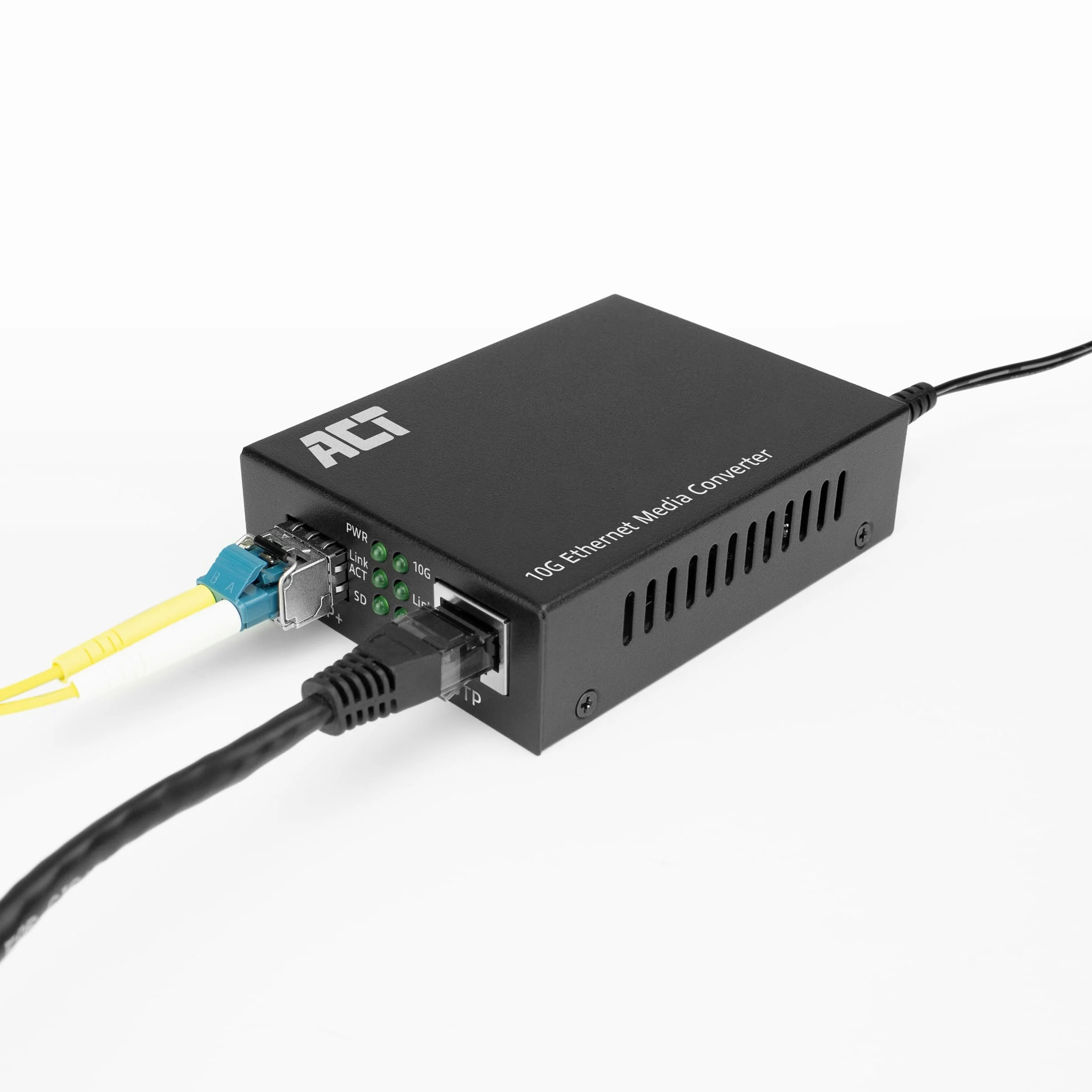 ACT Convertisseur Gigabit Ethernet Fibre Optique, Conforme à la Norme 802.3ab, Multi Mode, Single Mode SFP+ - AC4455