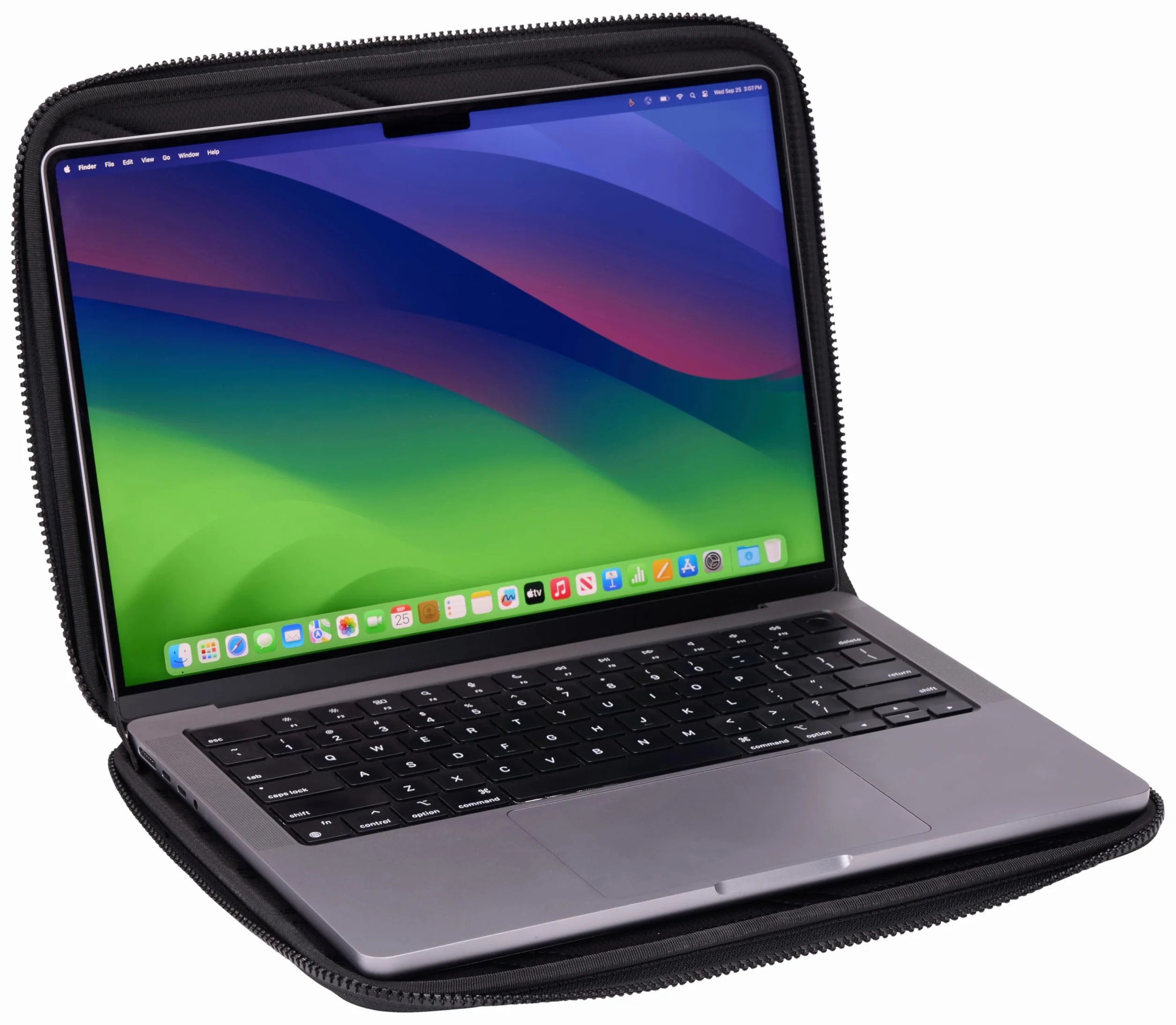 Thule Gauntlet Sleeve Housse de protection extérieure rigide avec intérieur rembourré compatible avec MacBook 14", pour éviter les rayures et les dommages
