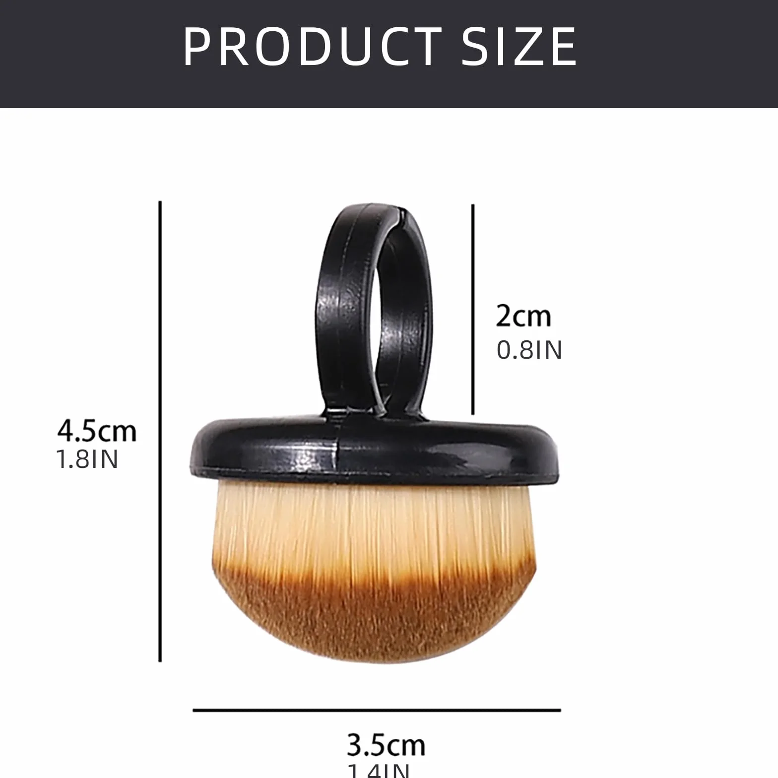 Lot de 5 pinceaux à poussière pour ongles - Pinceau de manucure