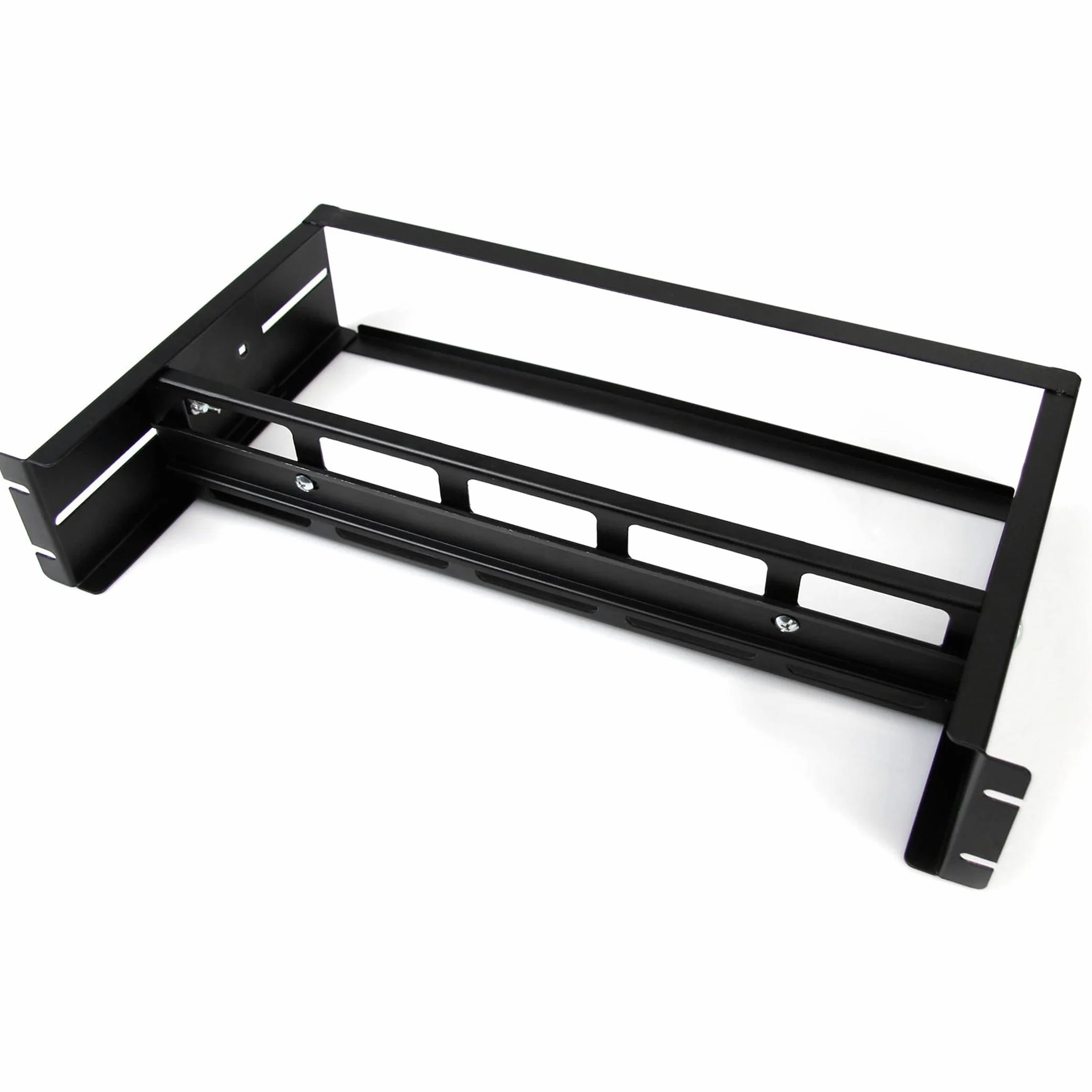 StarTech Kit Rail DIN 2U Rack 19", Profondeur Réglable, 12,5kg (ADJDINKIT) | Rails Top Hat, Mini et G, Montage en rack, Compatible