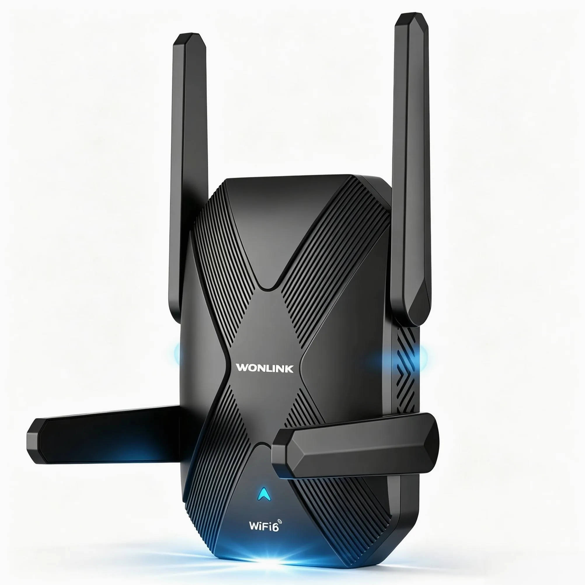 Répéteur WiFi 6 Puissant AX1500 Mbps, Amplificateur WiFi | Double Bande Repetiteur WiFi Puissant avec WPS, Port LAN, 4 Antenne, Soutenir 3 Mode, Compatible avec Toutes Les Box Internet