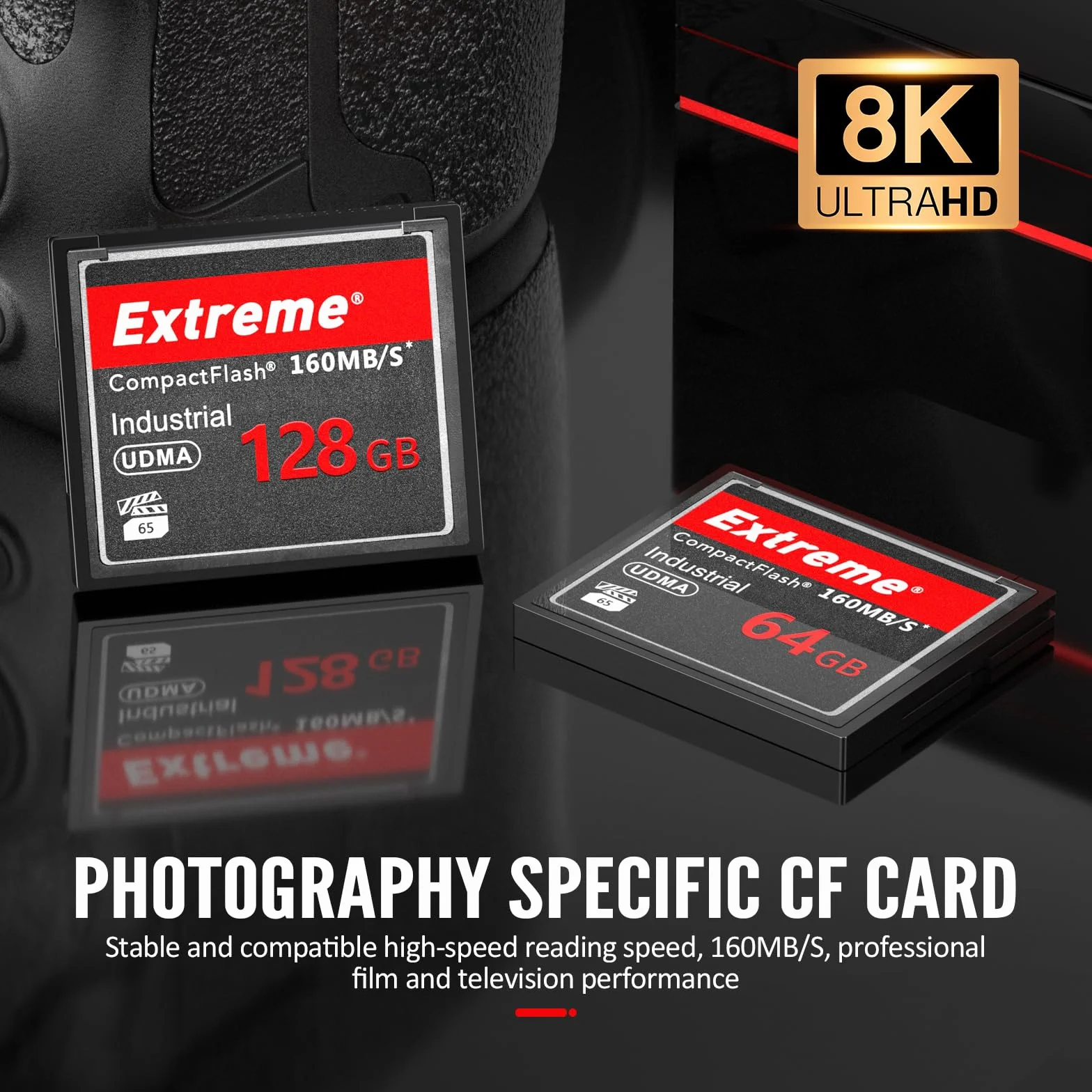 Carte Mémoire Flash Compacte 32 GB pour Appareil Photo