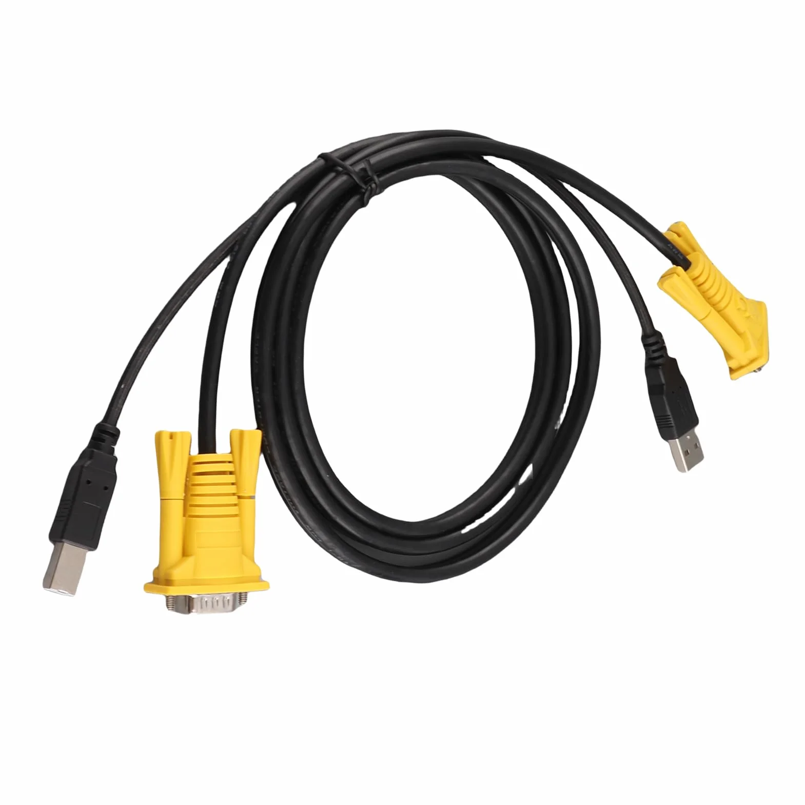 Câble KVM USB 1,5 M VGA Connecteurs PVC pour Commutateurs KVM