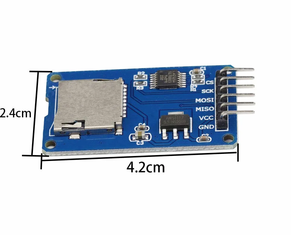 Lot de 10 Modules Carte Micro SD TF Lecture Écriture SPI Interface Driver Board pour Arduino