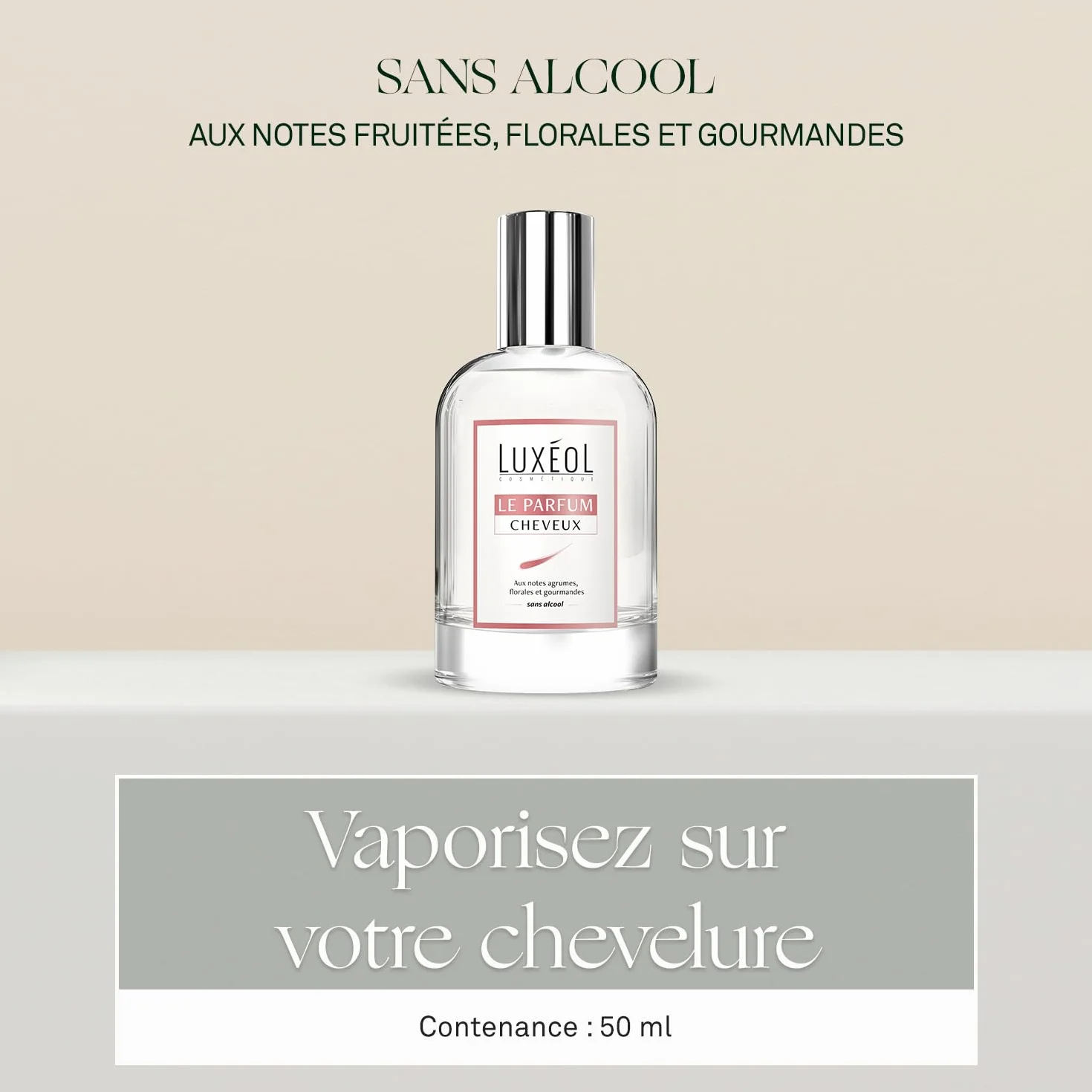 LUXÉOL Le Parfum Cheveux Aux Notes Fruitées Florales Gourmandes Formule Sans Alcool Fabriqué En France 50 ml