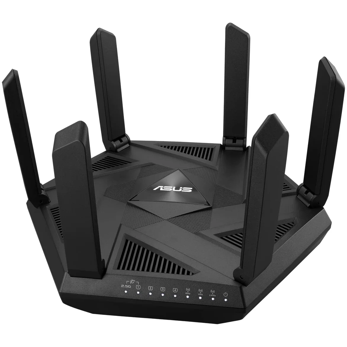 ASUS RT-AXE7800 - Routeur Wi-FI 6E Triple Bande AXE 7800Mbps - 6 GHz, Port WAN 2,5G, Double WAN, Support AiMesh, VPN Fusion, contrôle Parental avancé, AiProtection Pro et Instant Guard.