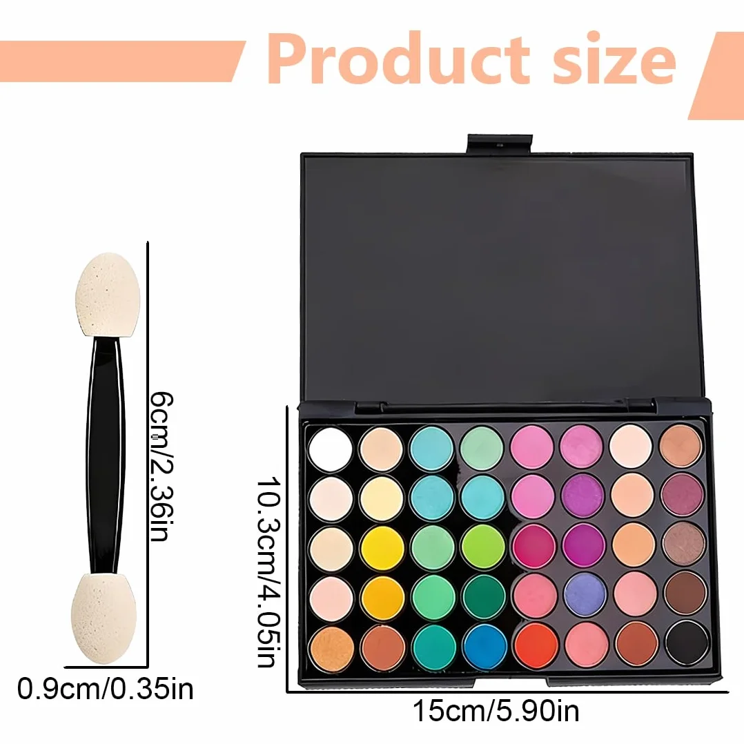 YUZNA 40 Couleurs Poudre à Ongles Pigmentée, Pailletée pour Nail Art, DIY Ongles, avec 10 Pinceaux