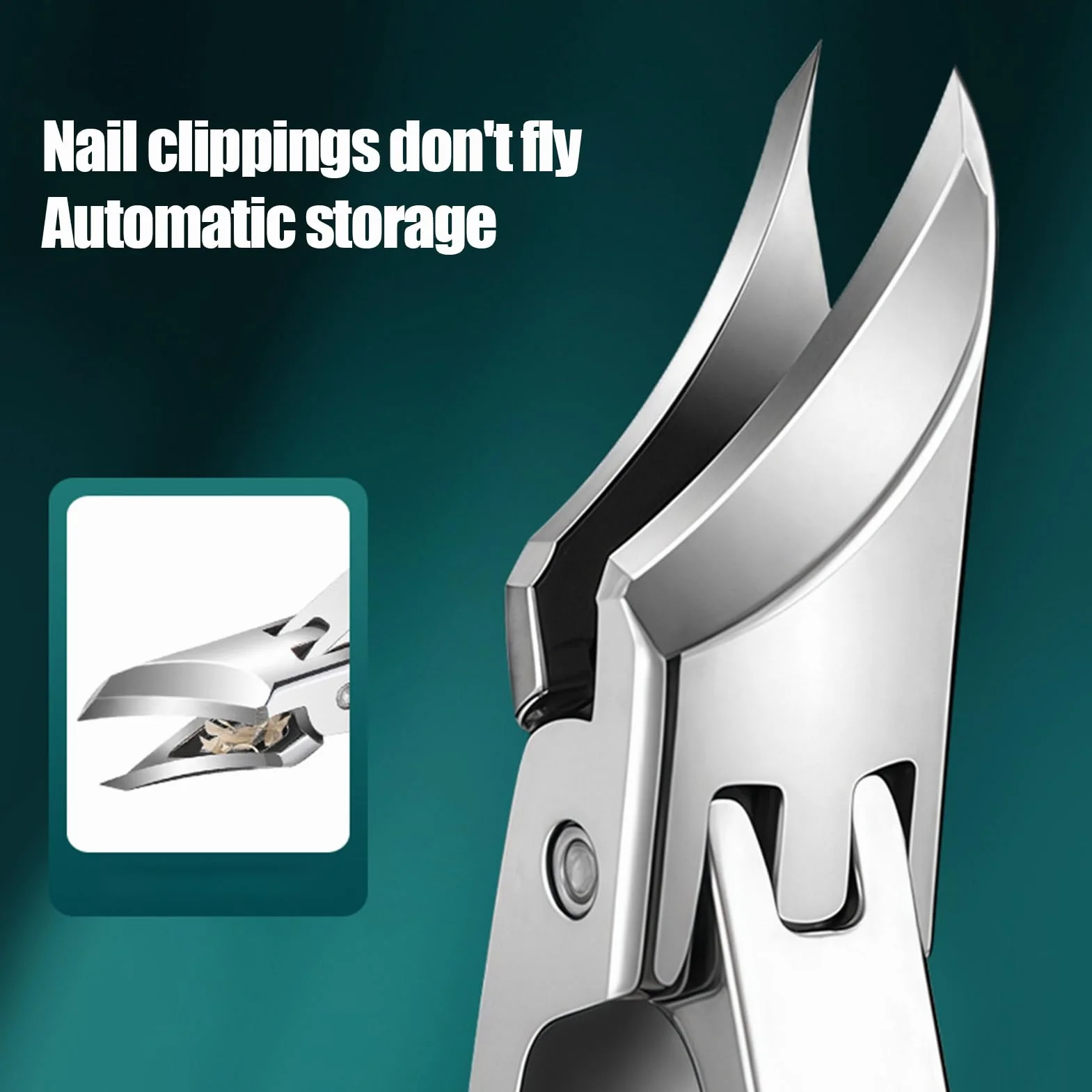 Pince à Ongles Incarnés Coupe-Ongles Design Ergonomique Biseauté Anti-Éclaboussures