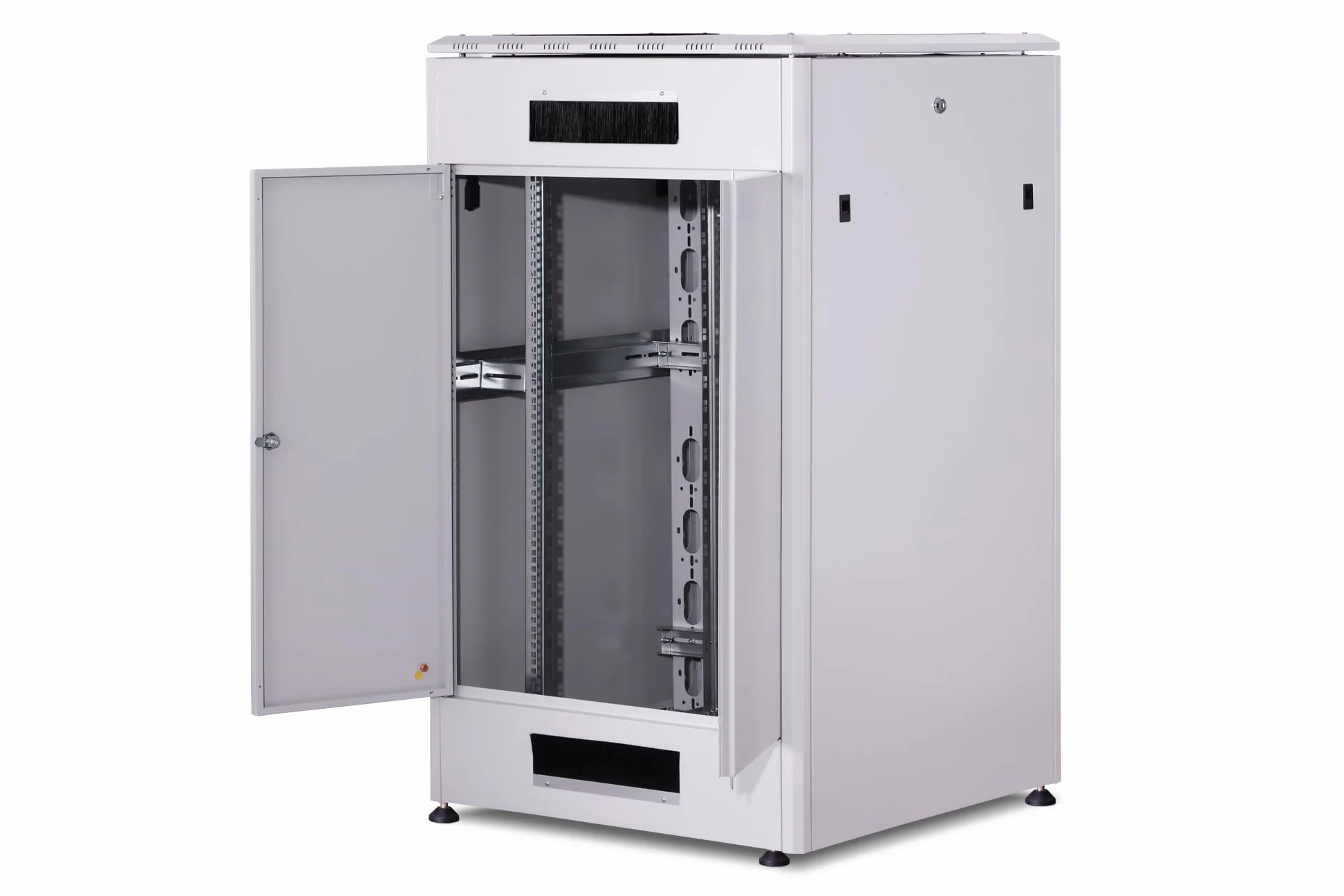 DIGITUS Armoire réseau - Rack 19 pouces - 26U - 80 x 80 cm - Charge admissible 1200 kg - Profondeur utile 74,3 cm - Série Unique - Gris