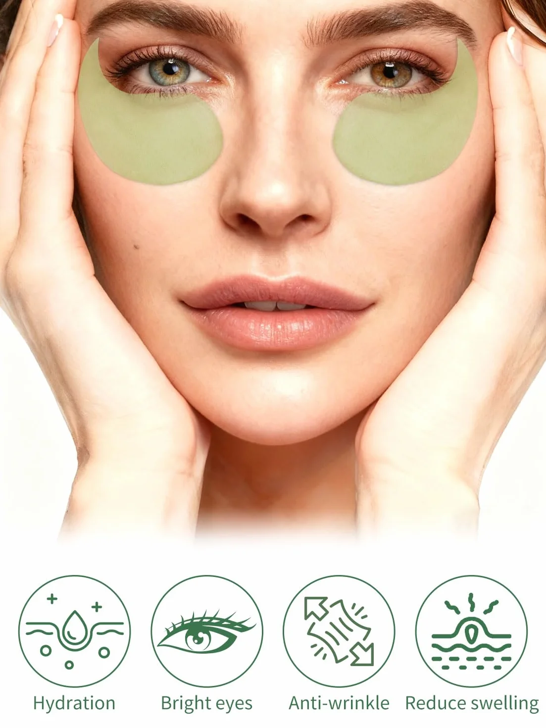 Patchs pour les yeux contre les cernes et rides, hydratants, aloe vera, lot de 60