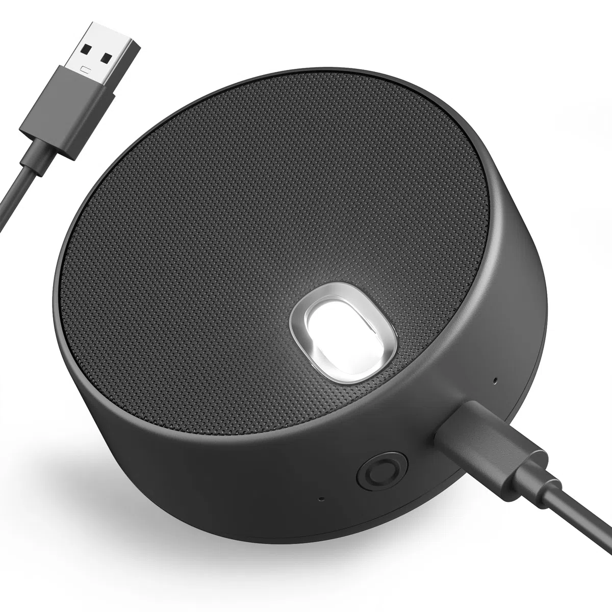 Haut-parleurs USB pour ordinateur portable avec microphone, 2 modes sonores, haut-parleur pour ordinateur portable avec micro, prise de voix améliorée mains libres, compatible avec Zoom pour réunion