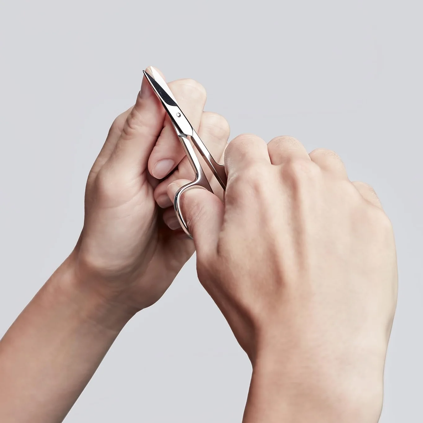 ZWILLING Ciseaux à ongles 90 mm lame courbée hypoallergéniques argent Polis