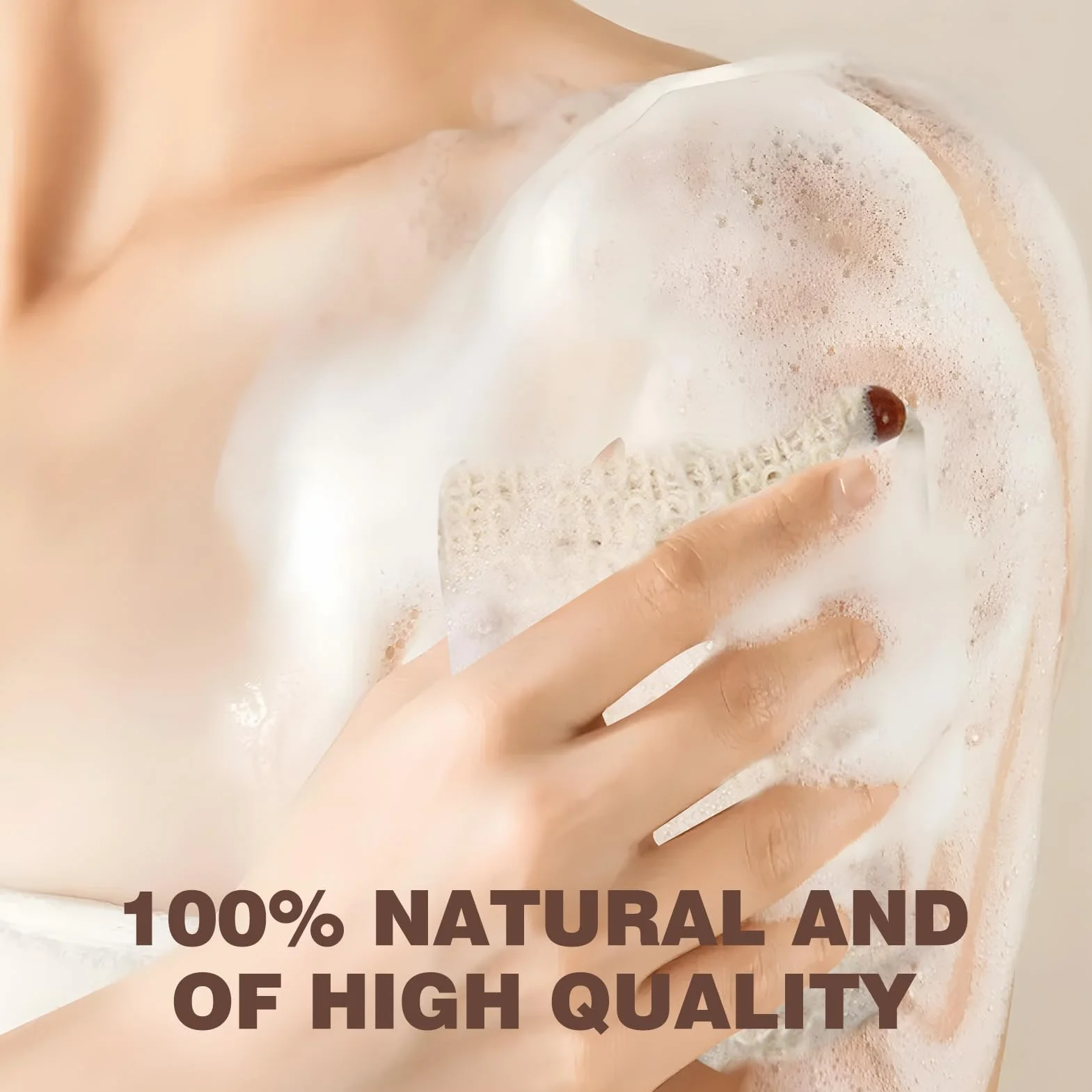 8 sachets à savon en sisal naturel, cordon de serrage, effet exfoliant, pour douche et voyages