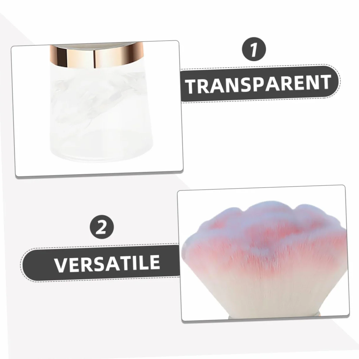 Brosse À Ongles Souple Fleur Dépoussiérage Nettoyage Nail Art Portable 2.95x2.28x2.28In
