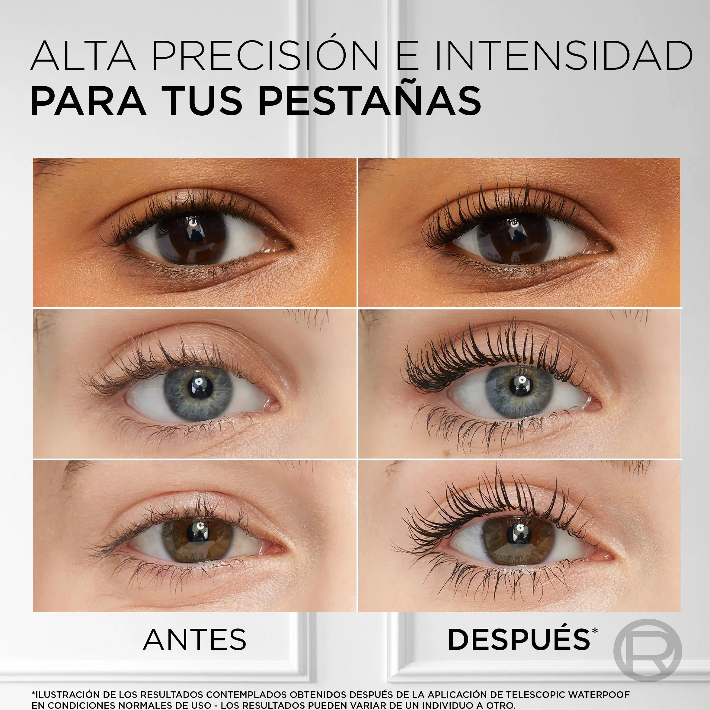 L'Oréal Paris Mascara Volume et Longueur Waterproof Telescopic Lift Noir