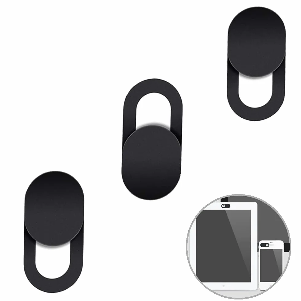 Cache Webcam Ultra Fin 3 Pcs pour Laptop Smartphones Tablettes