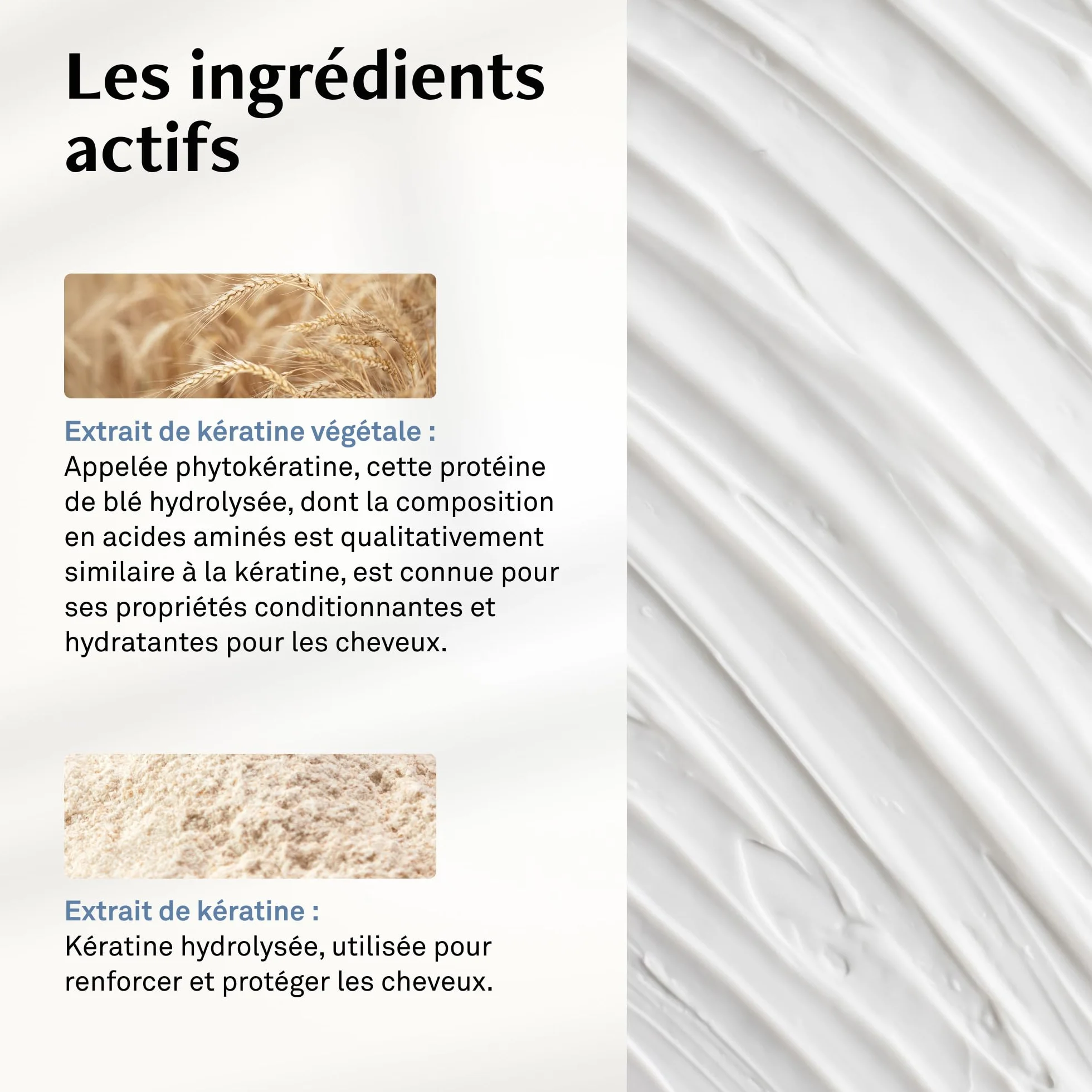 LUXEOL Masque Kératine 200 ml Cheveux renforcés réparés Sans silicones Fabriqué en France