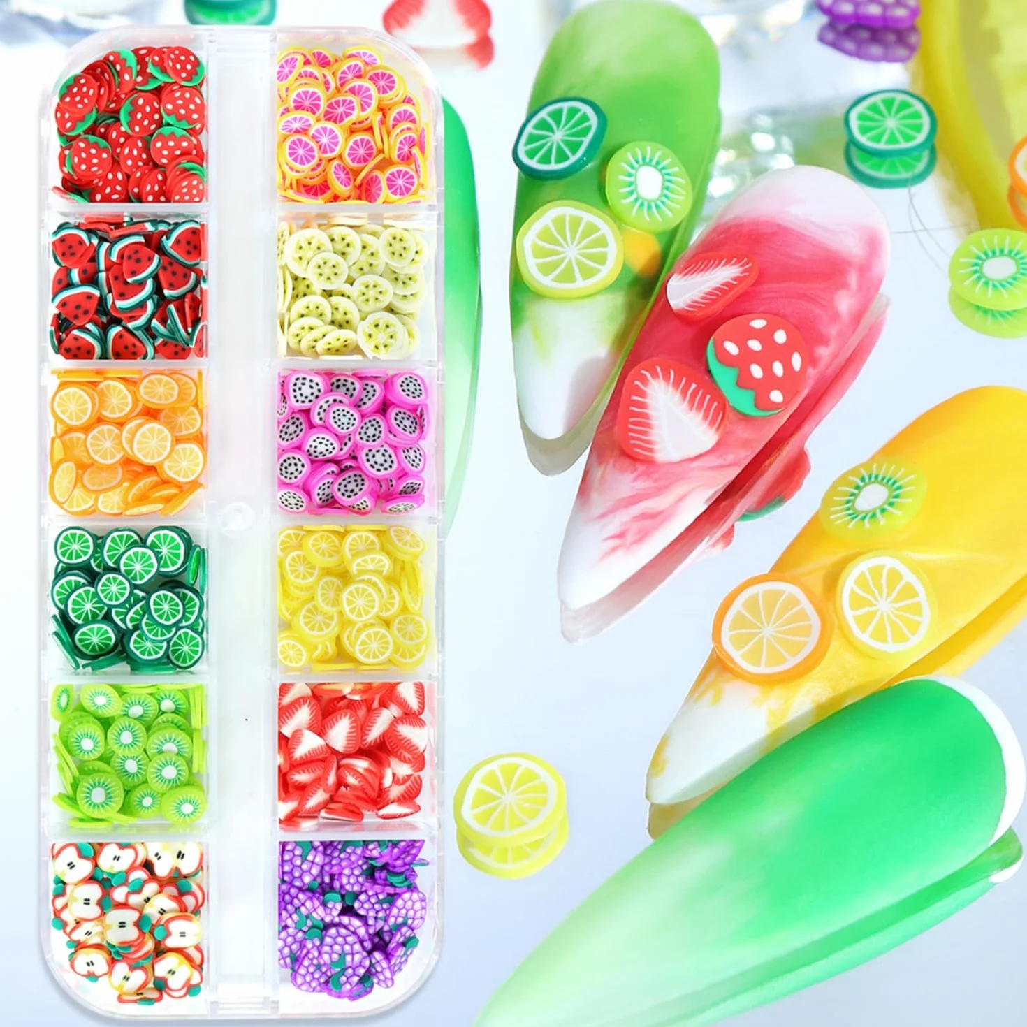 Nail Art Decorations Fruits Flakes Accessoires Manucure